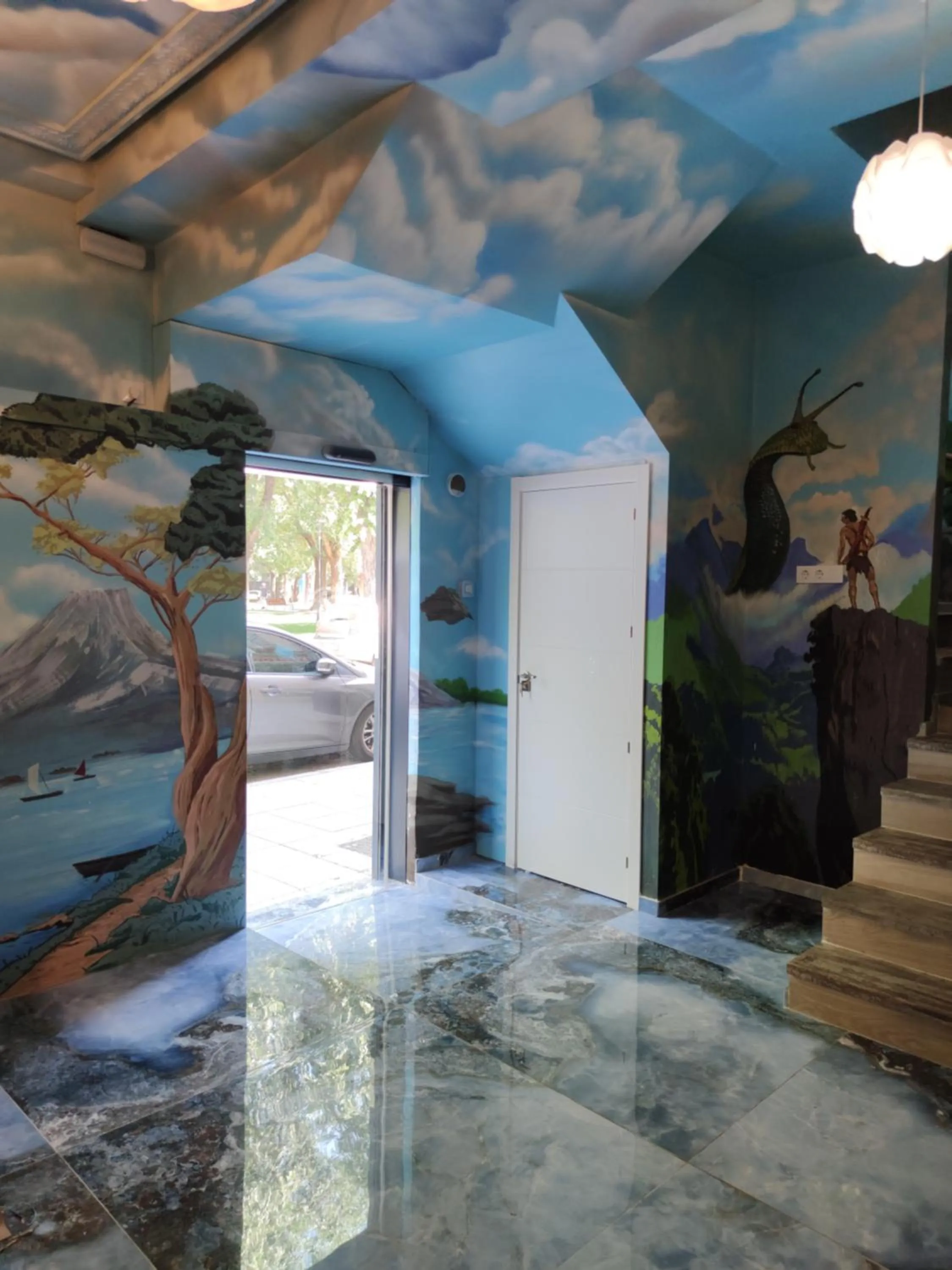 Lobby or reception in FamilyHostelPinto