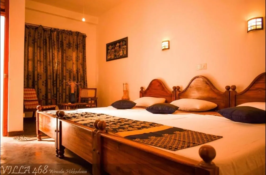 Bed in Villa 468 - Hikkaduwa