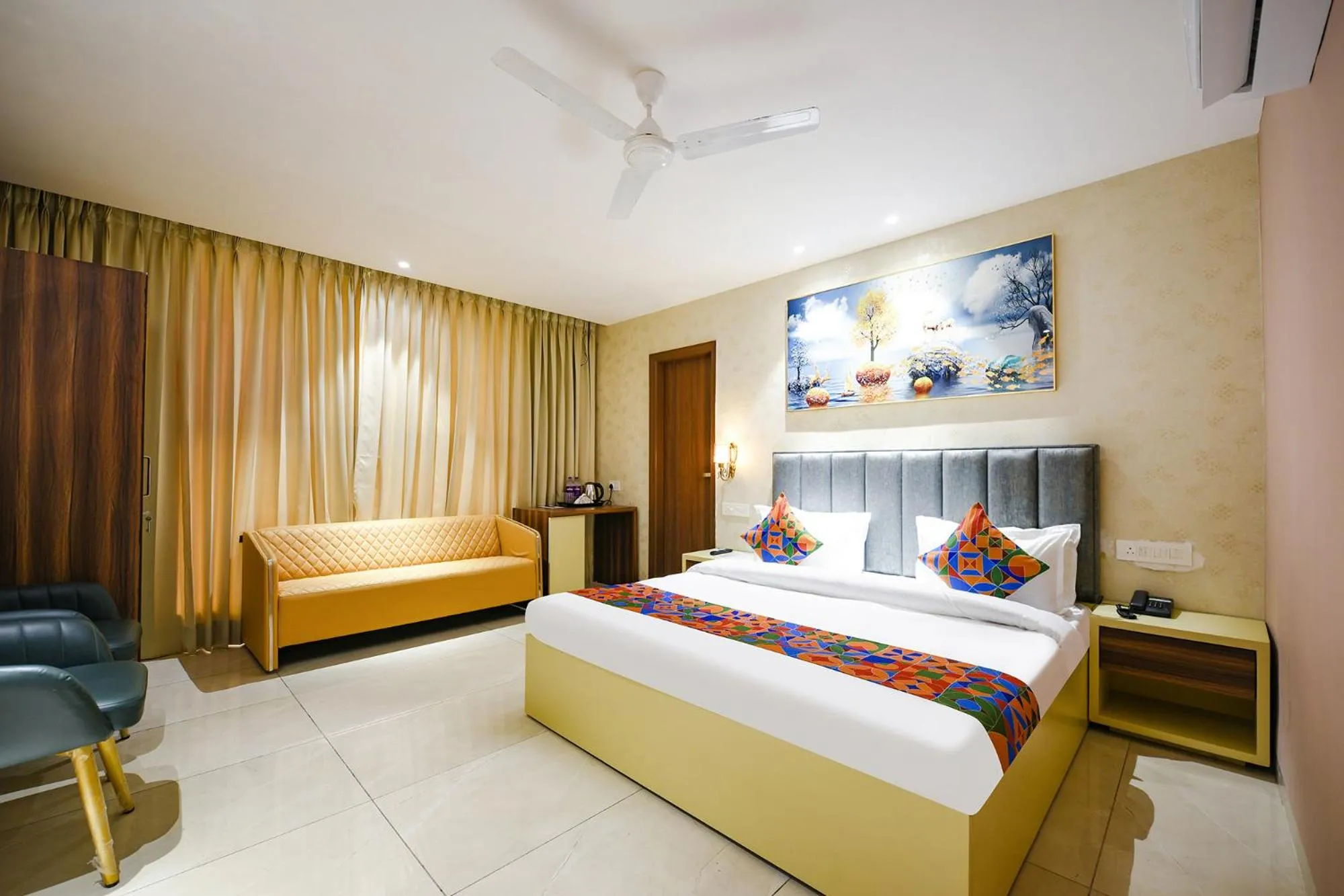 Bed in FabHotel Supreme Suites