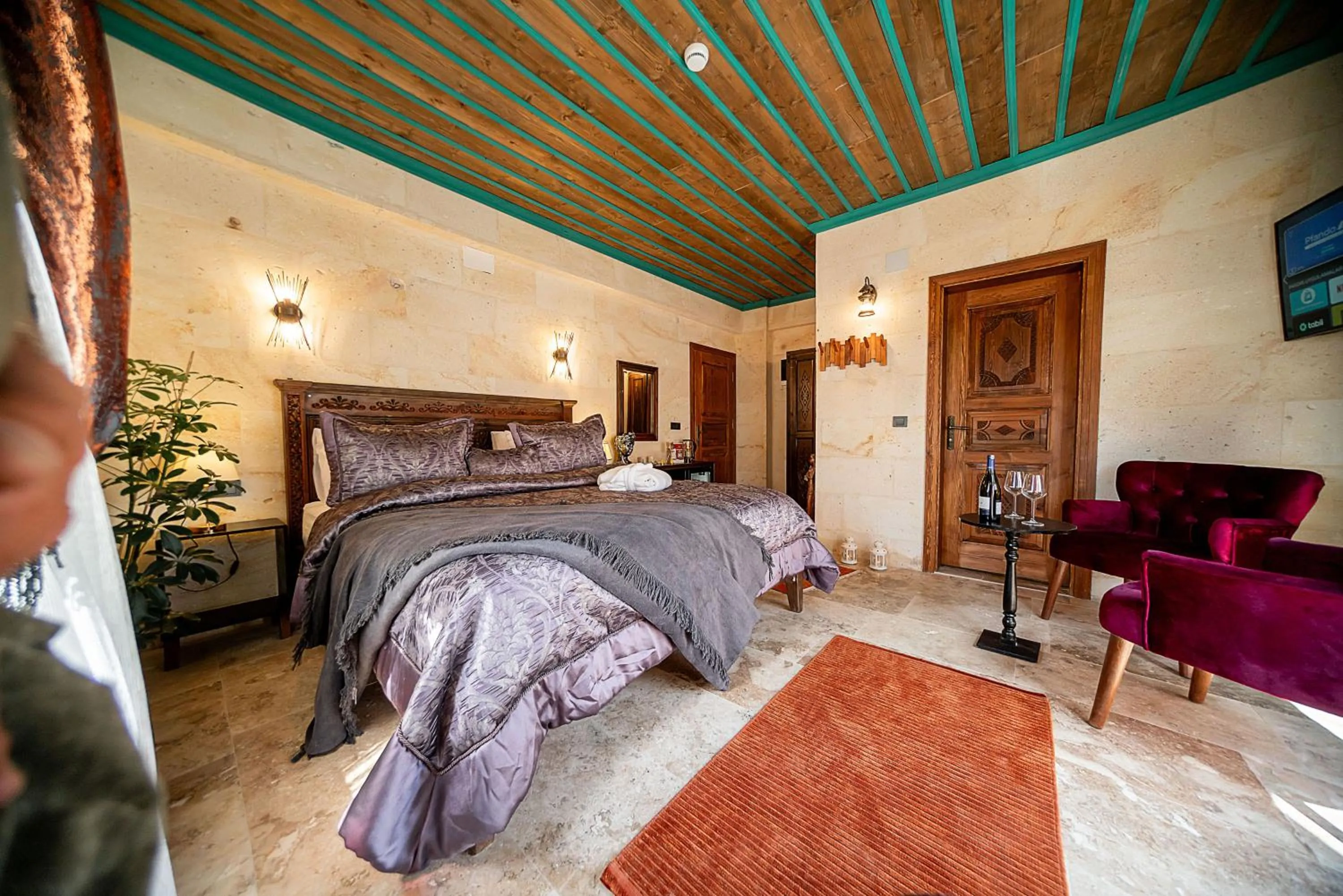 Bed in Abra Stone House