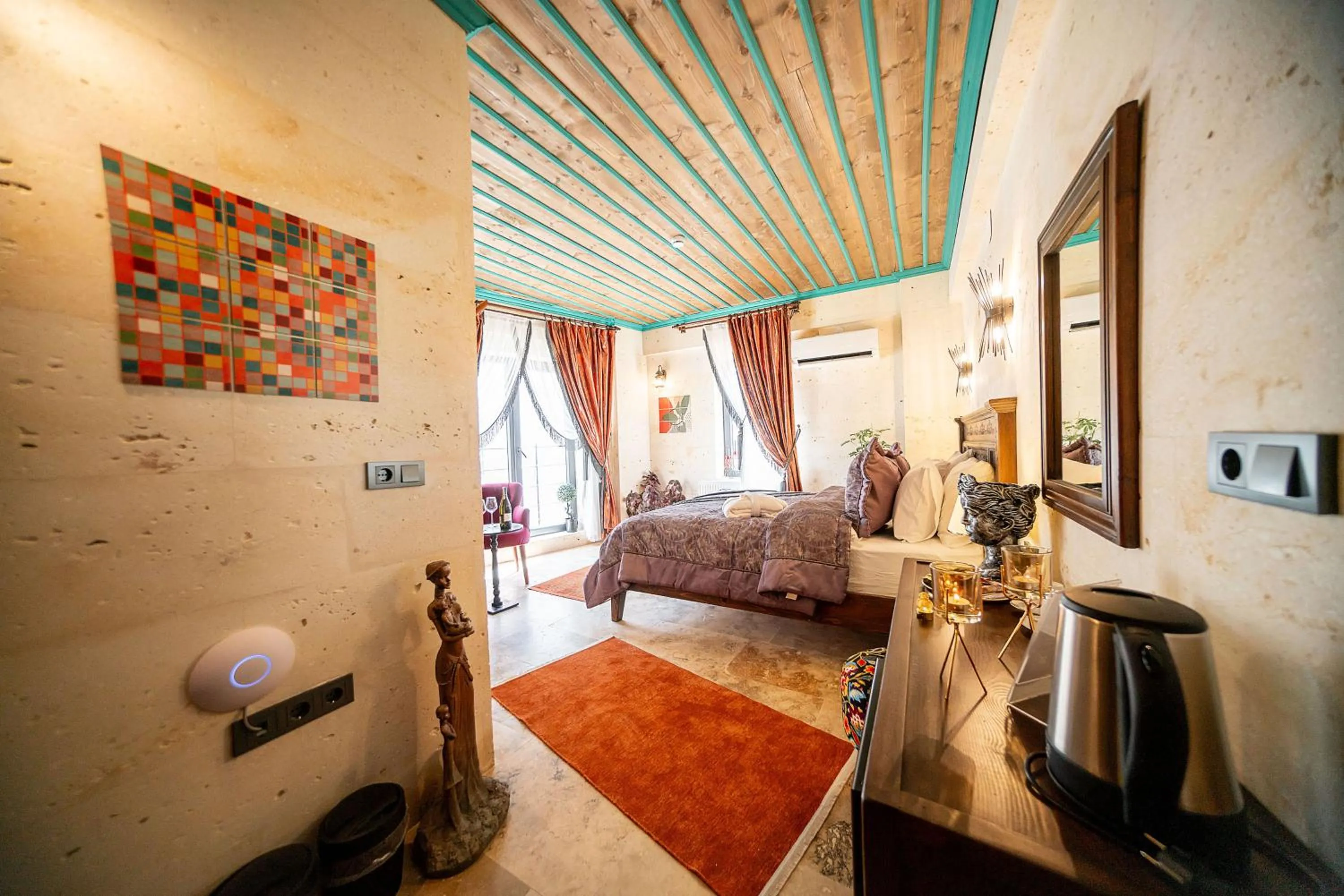 Bed in Abra Stone House