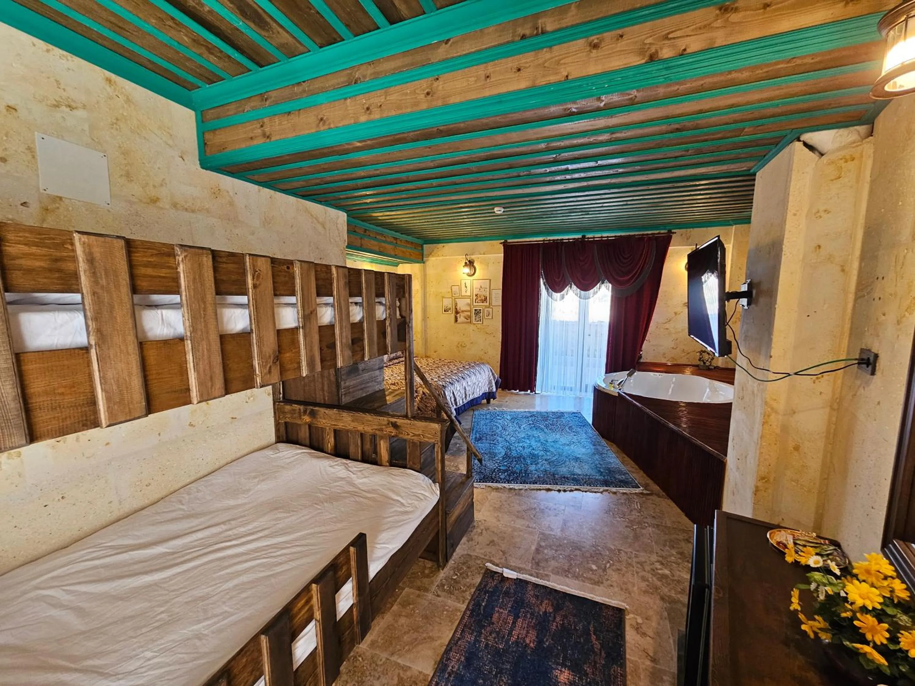 Bed in Abra Stone House