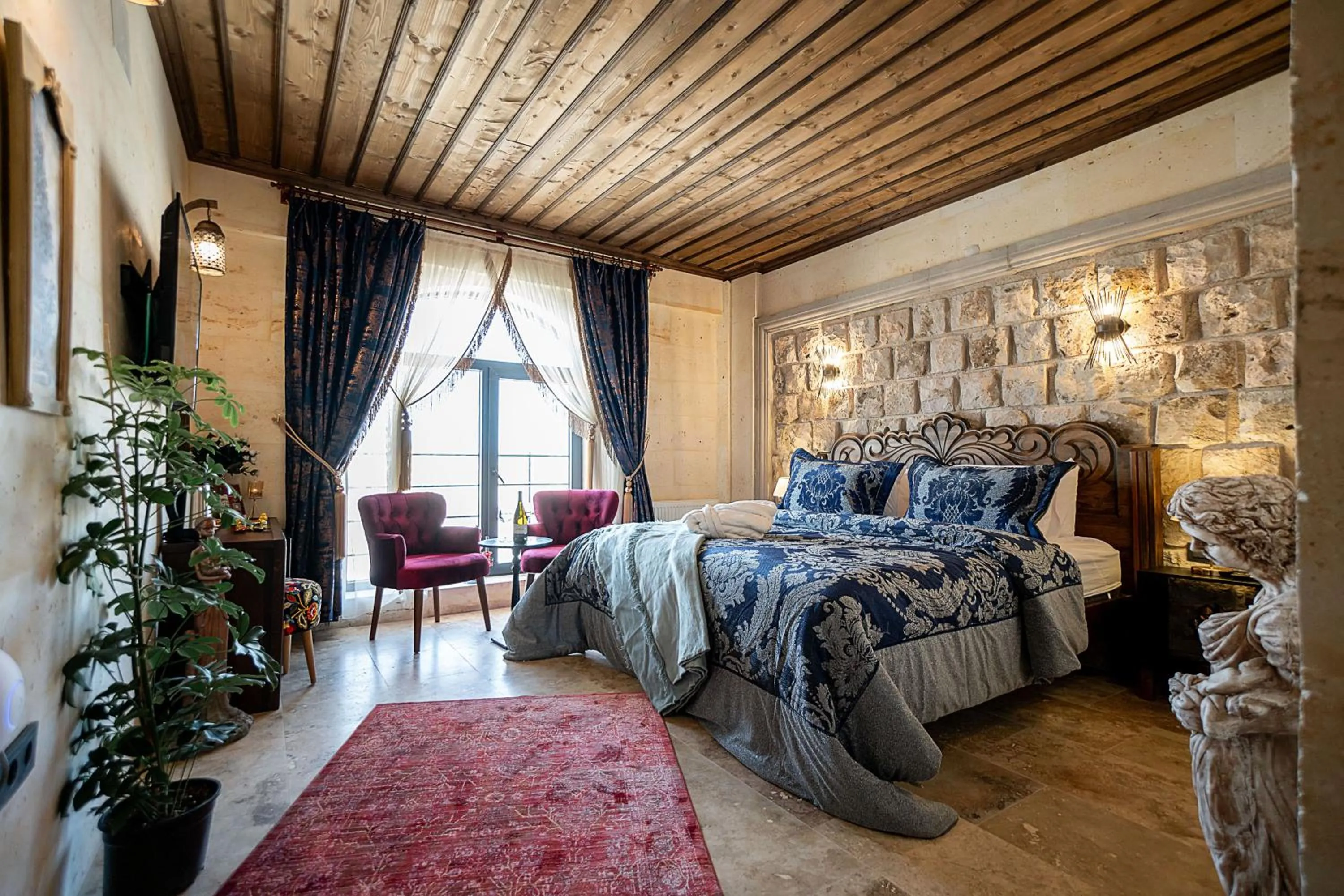 Bed in Abra Stone House