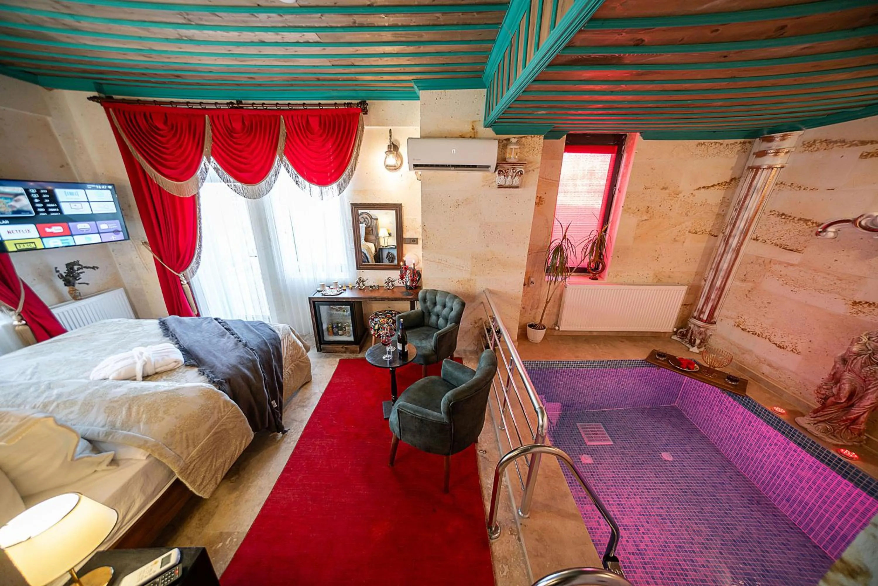 Bed in Abra Stone House