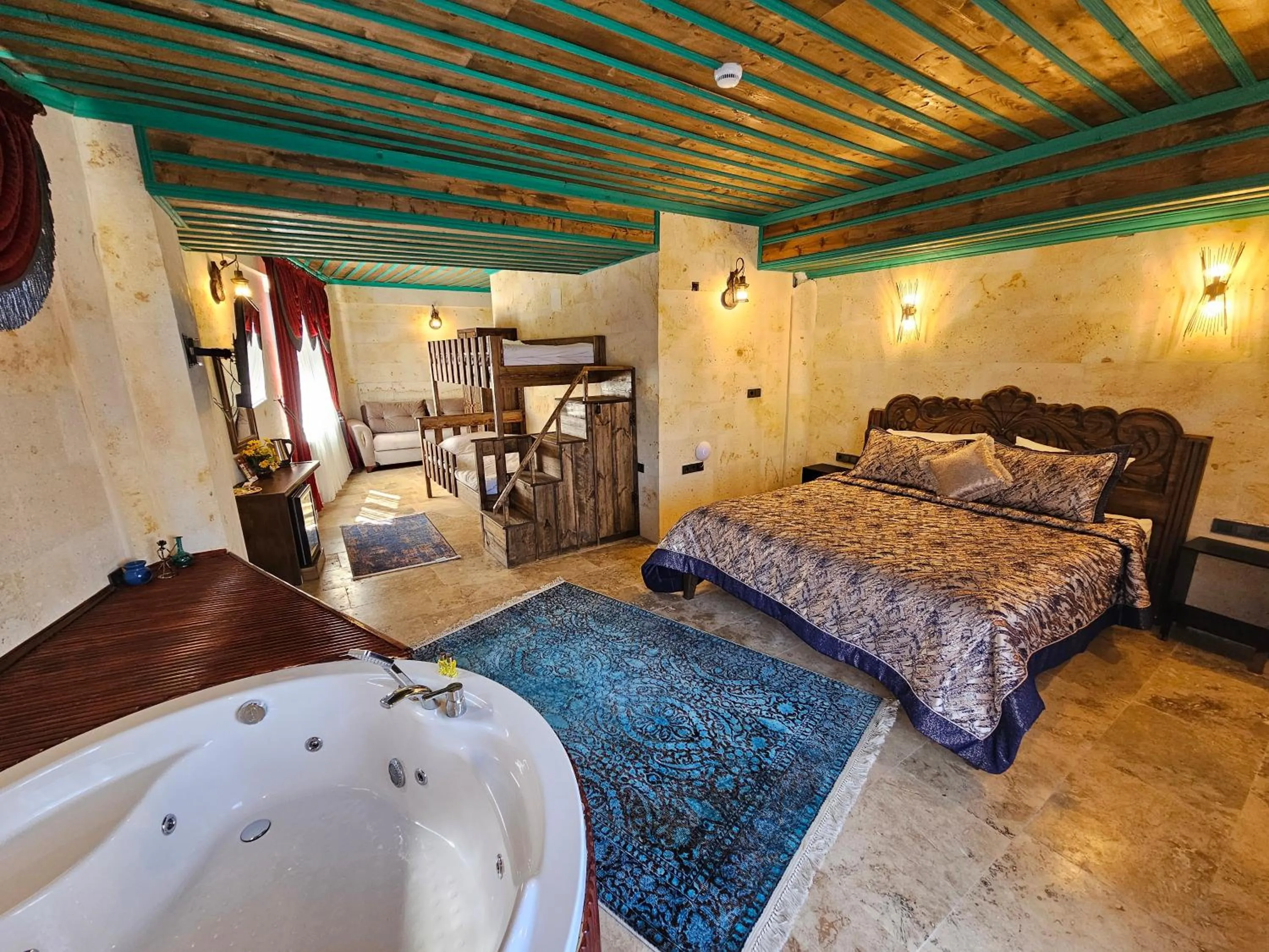 Bed in Abra Stone House