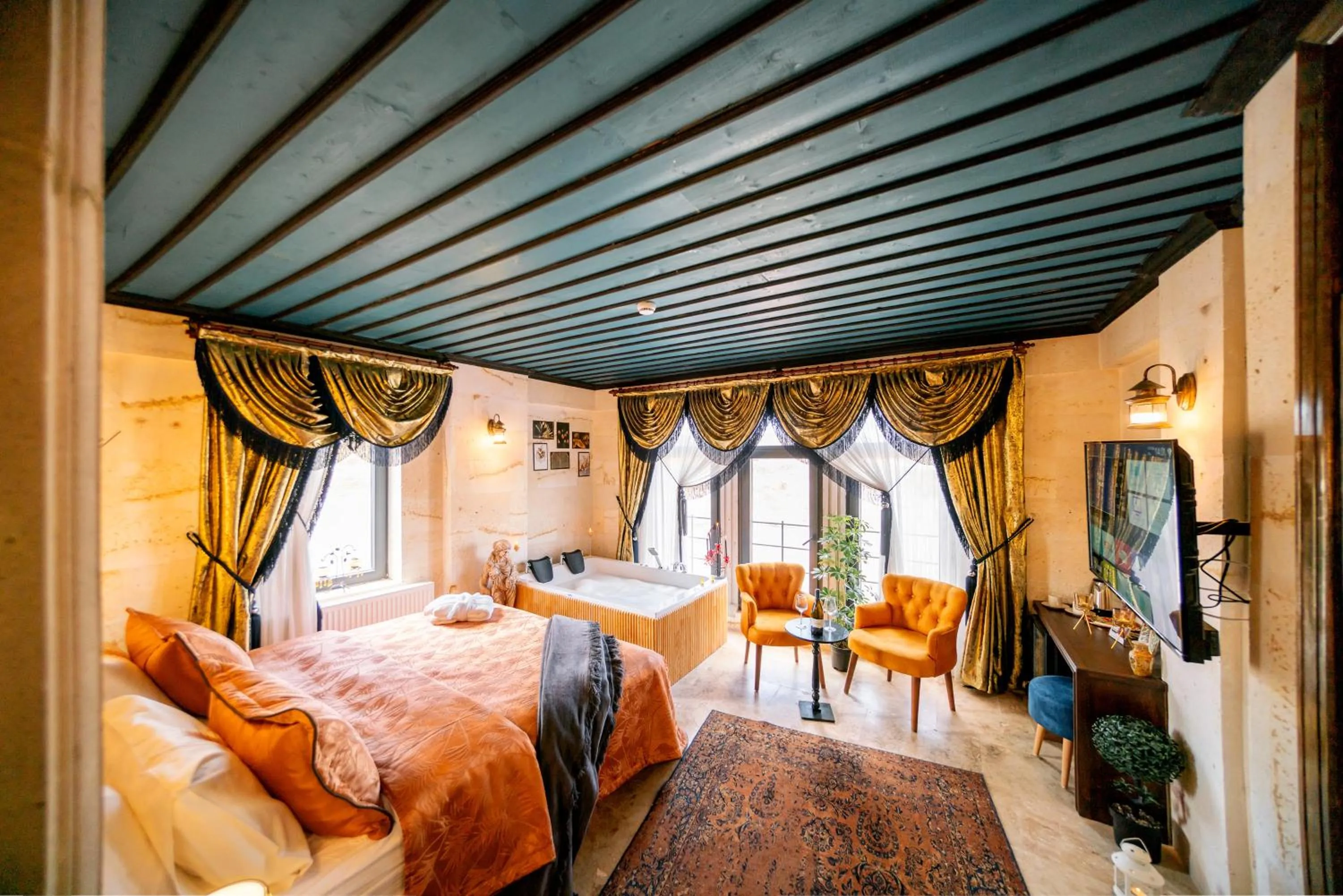 Bed in Abra Stone House