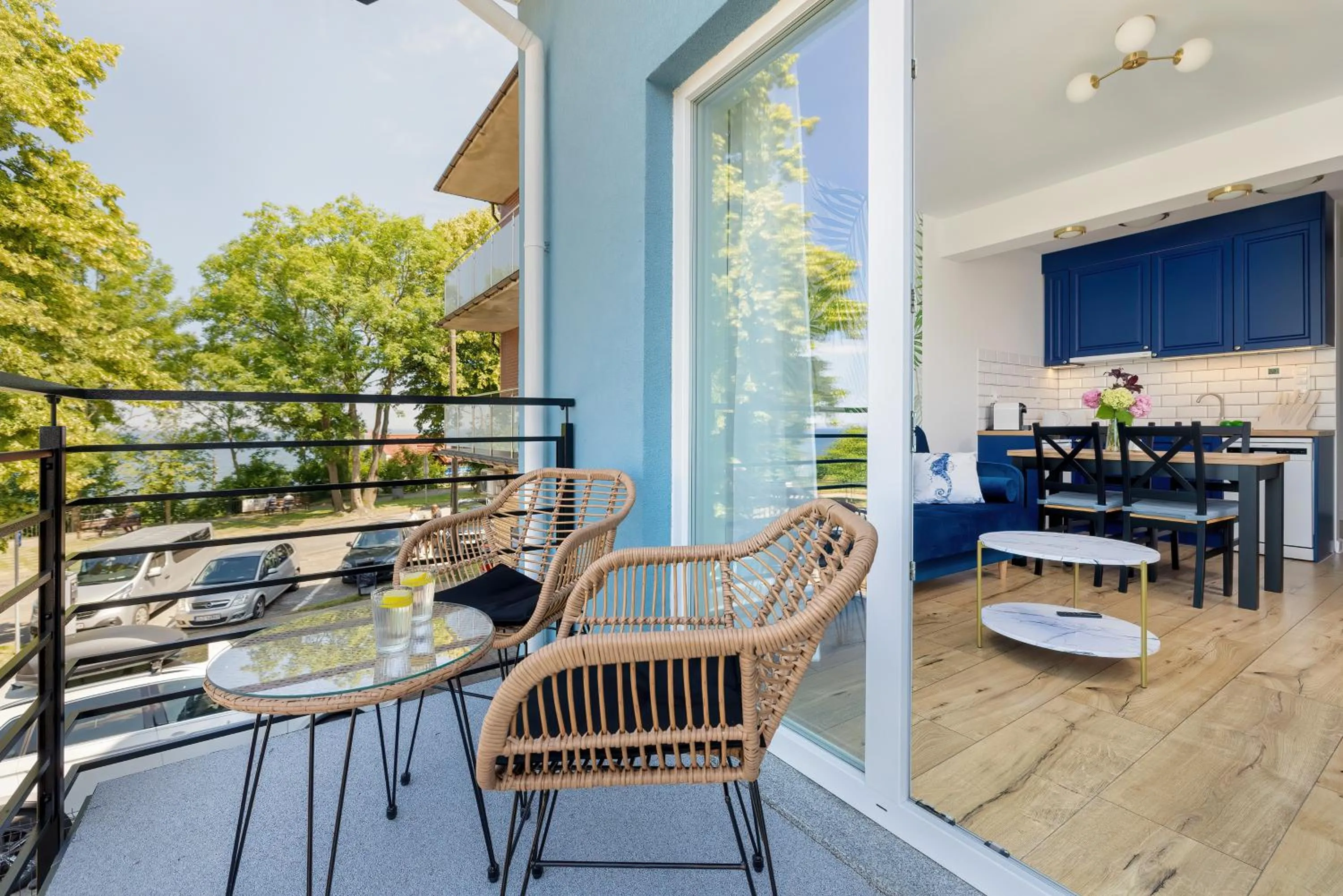 Balcony/Terrace in Akwamaryn Apartamenty