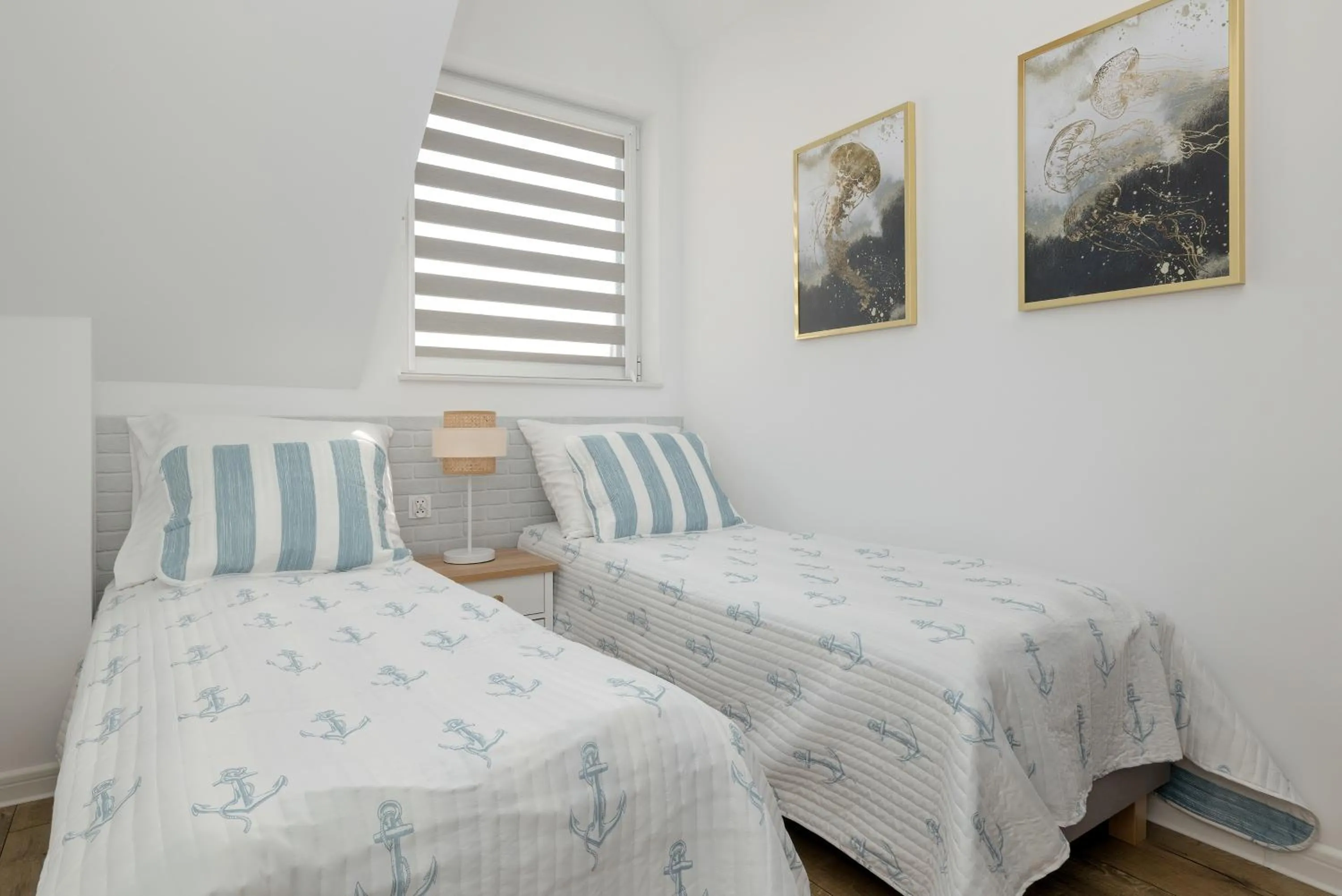 Bedroom, Bed in Akwamaryn Apartamenty