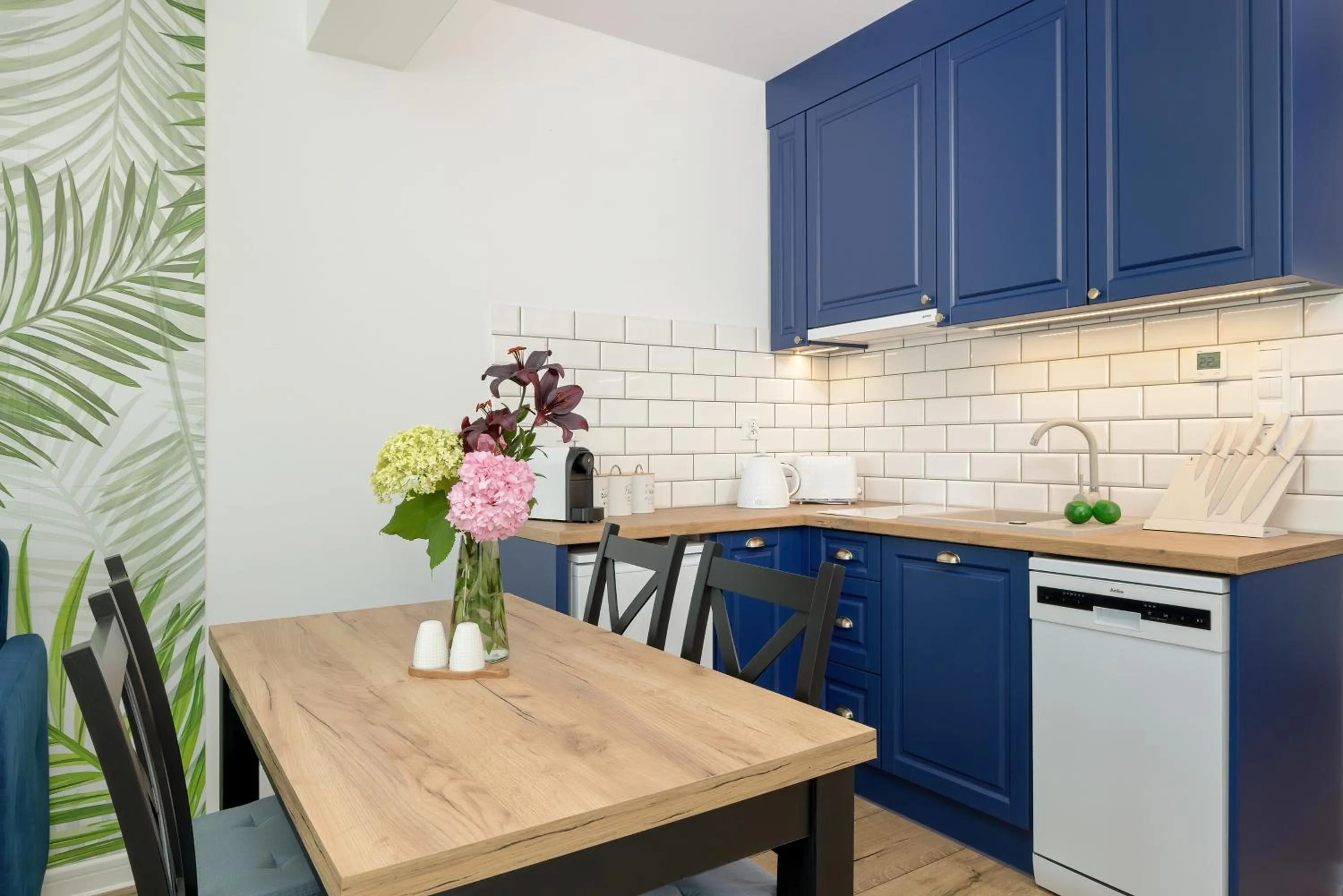 Kitchen or kitchenette in Akwamaryn Apartamenty
