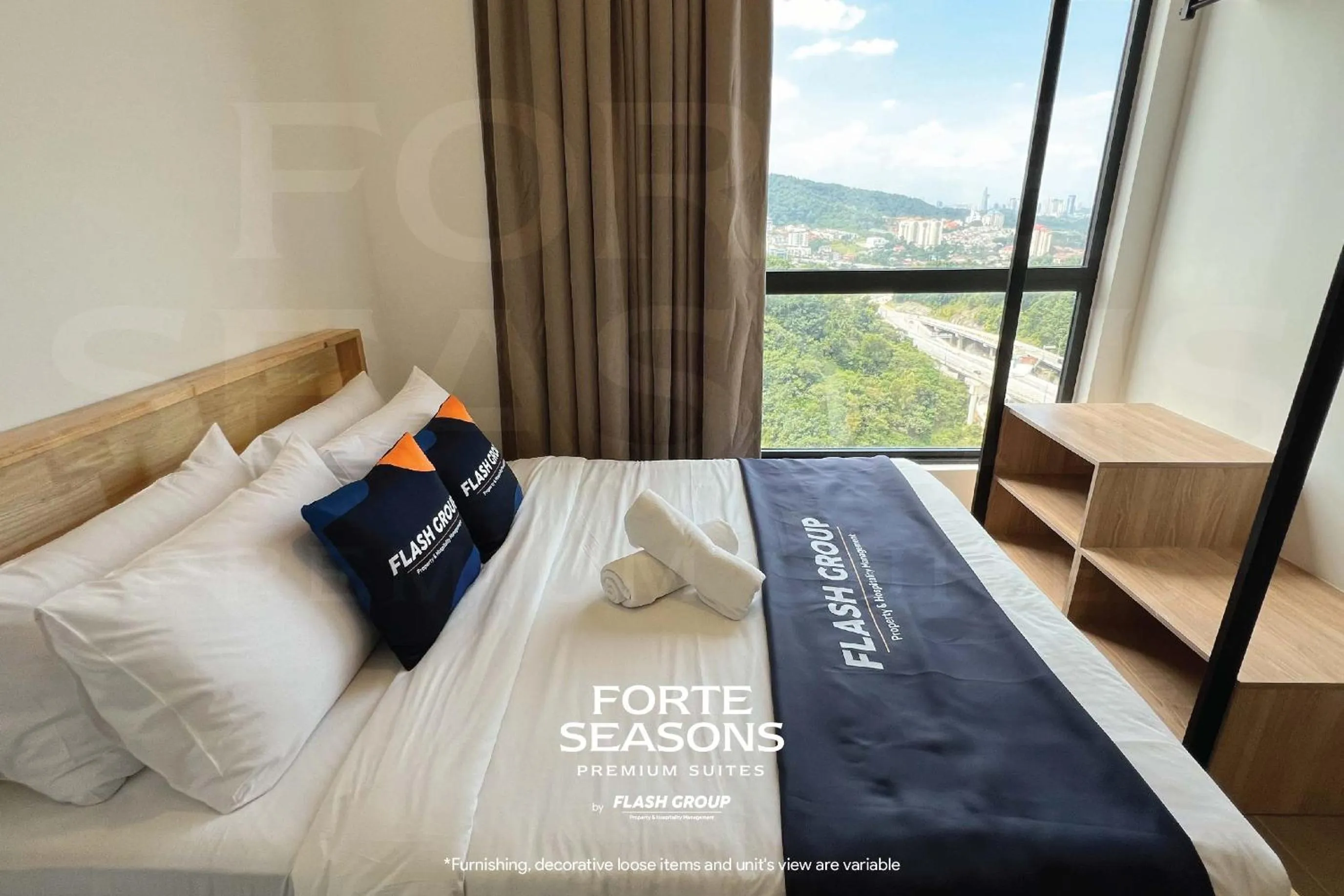 Bed in Forte Seasons Mossaz Premium Suites Petaling Jaya