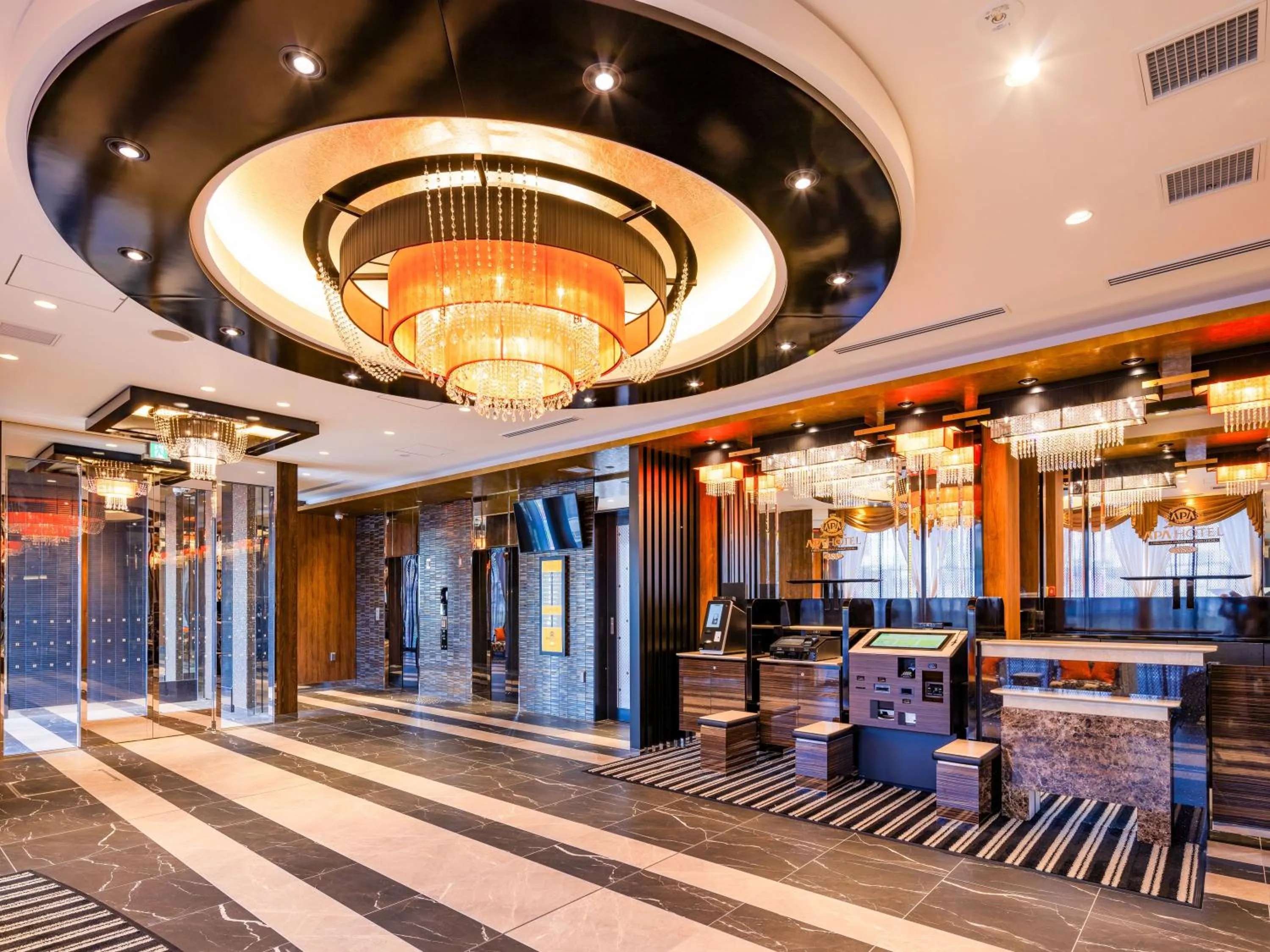 Lobby or reception in APA Hotel Hiroshima Ekimae Stadiumguchi