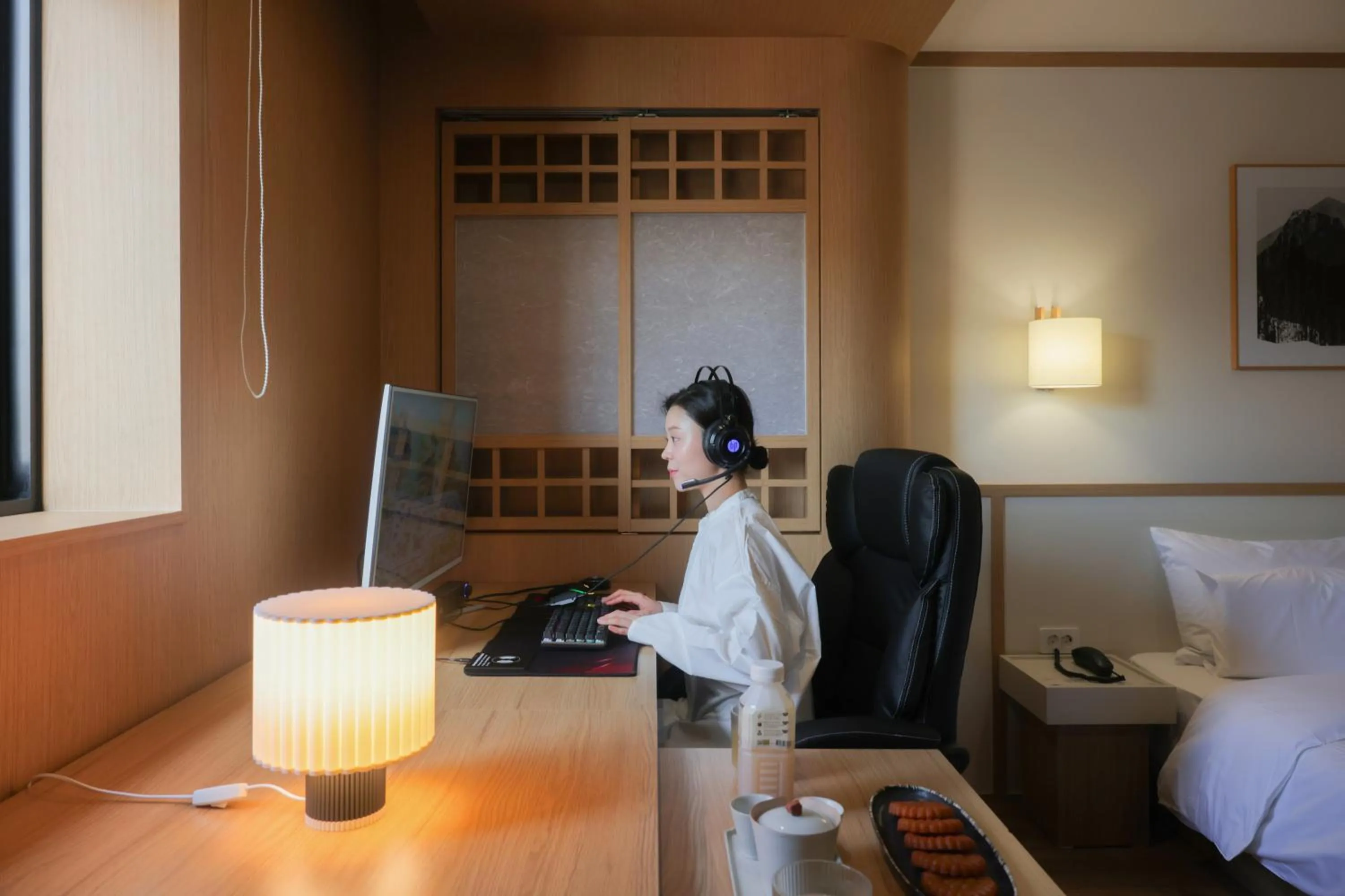 Bed in Anook Hotel & Spa Pyeongtaek