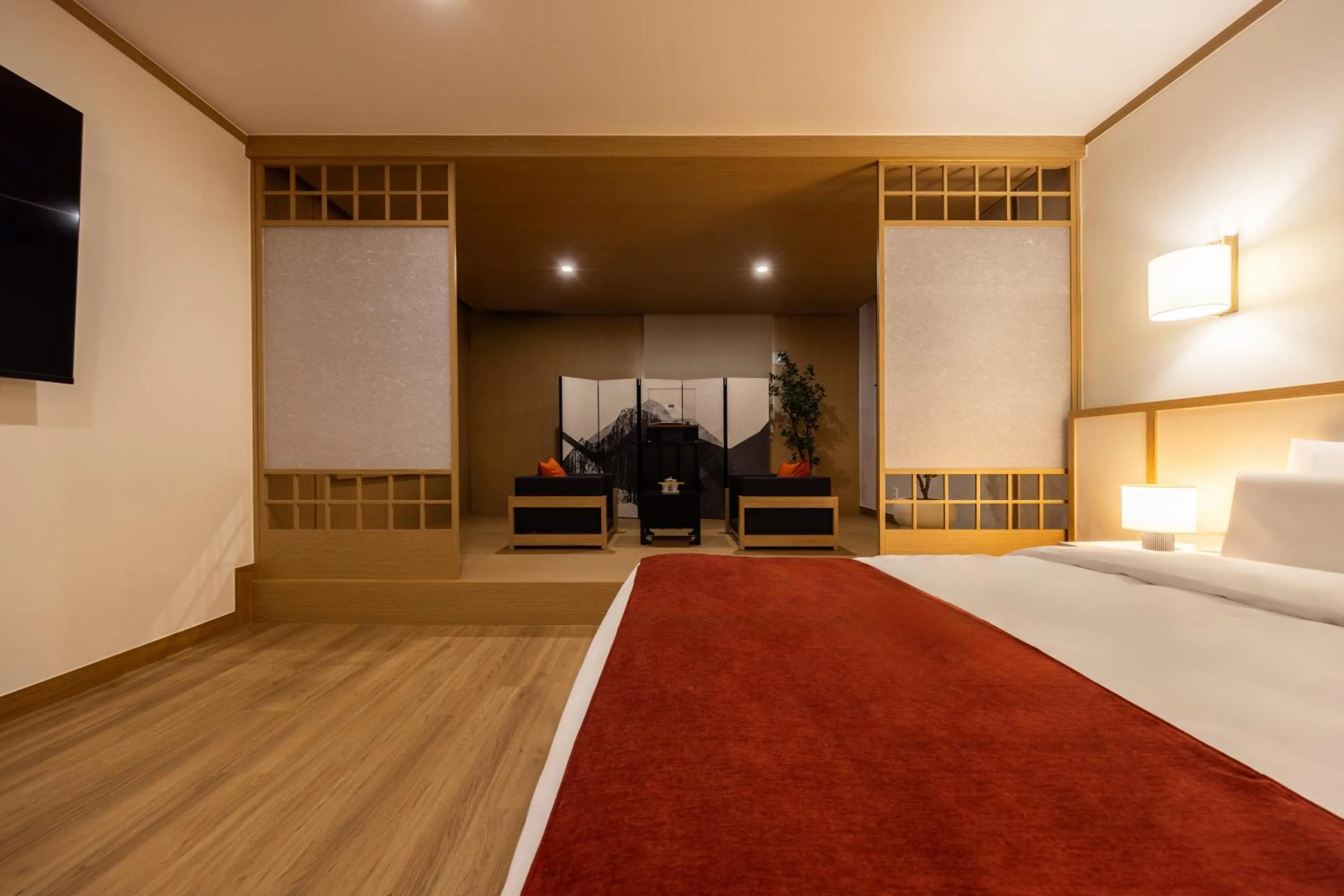 Bed in Anook Hotel & Spa Pyeongtaek