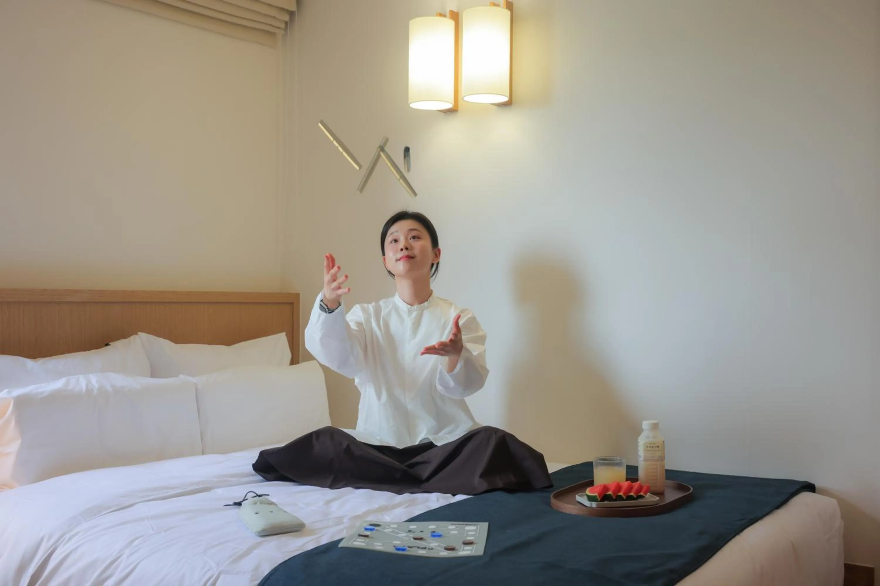 Bed in Anook Hotel & Spa Pyeongtaek