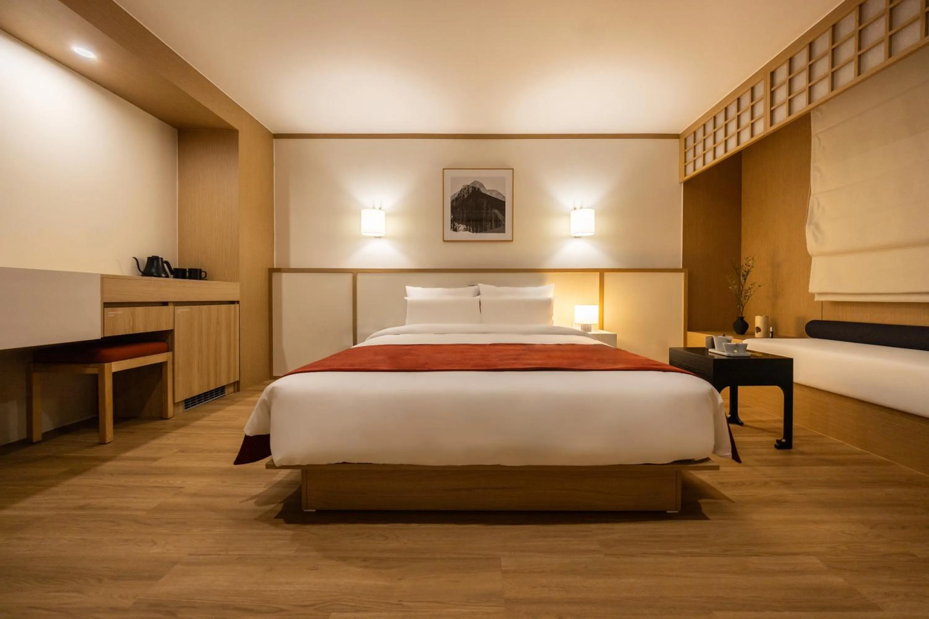 Bed in Anook Hotel & Spa Pyeongtaek