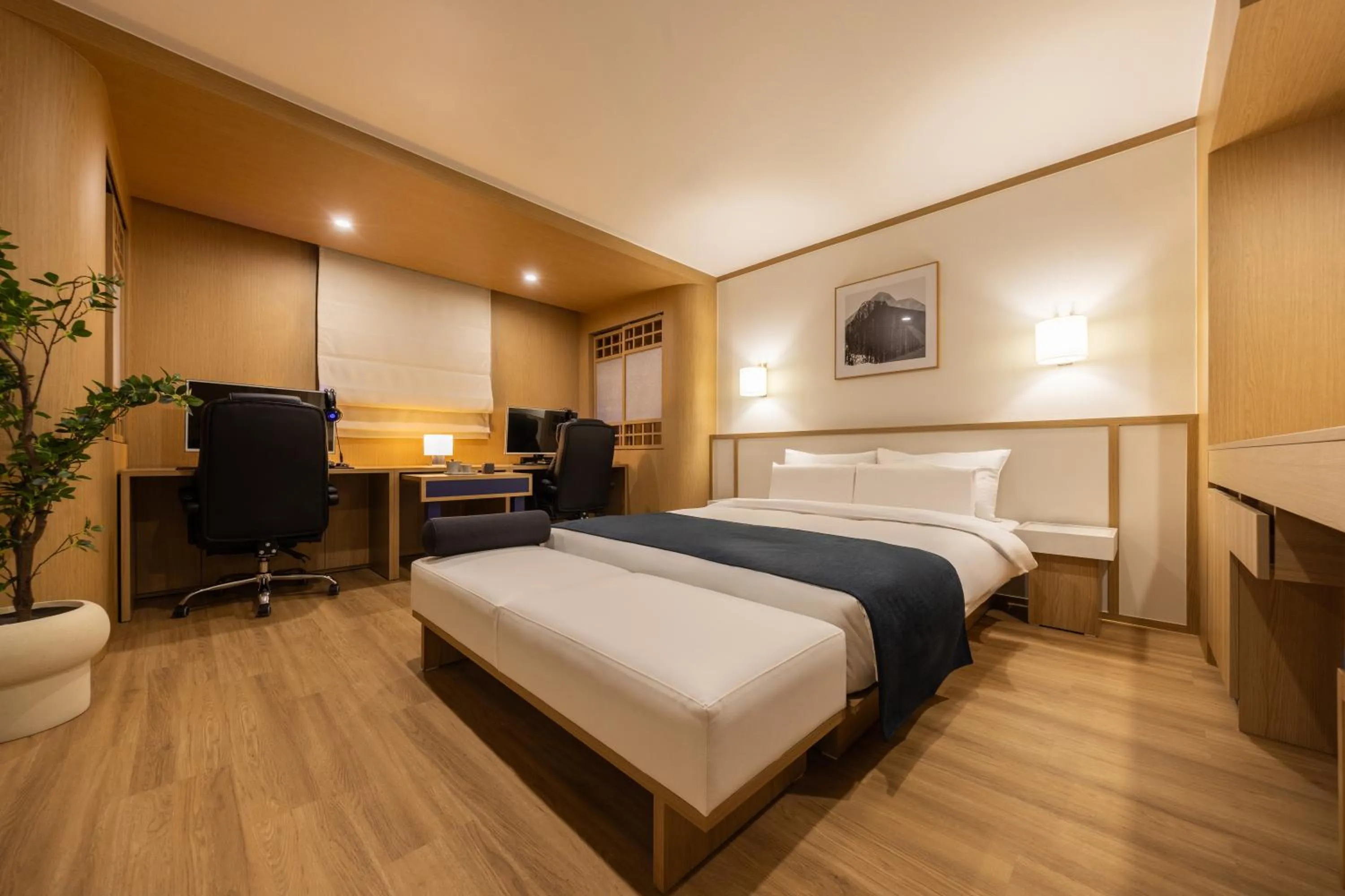 Bed in Anook Hotel & Spa Pyeongtaek