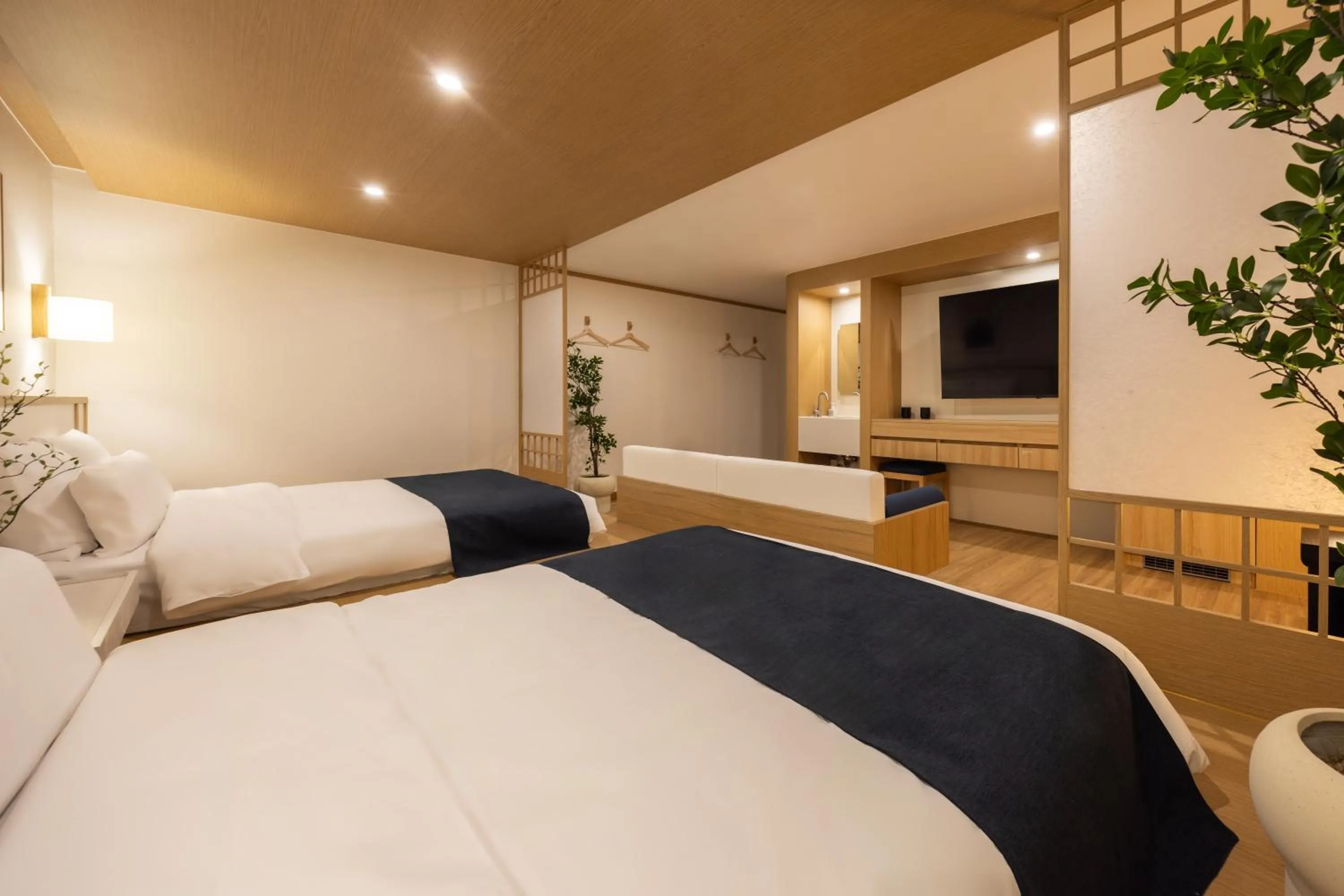 Bed in Anook Hotel & Spa Pyeongtaek