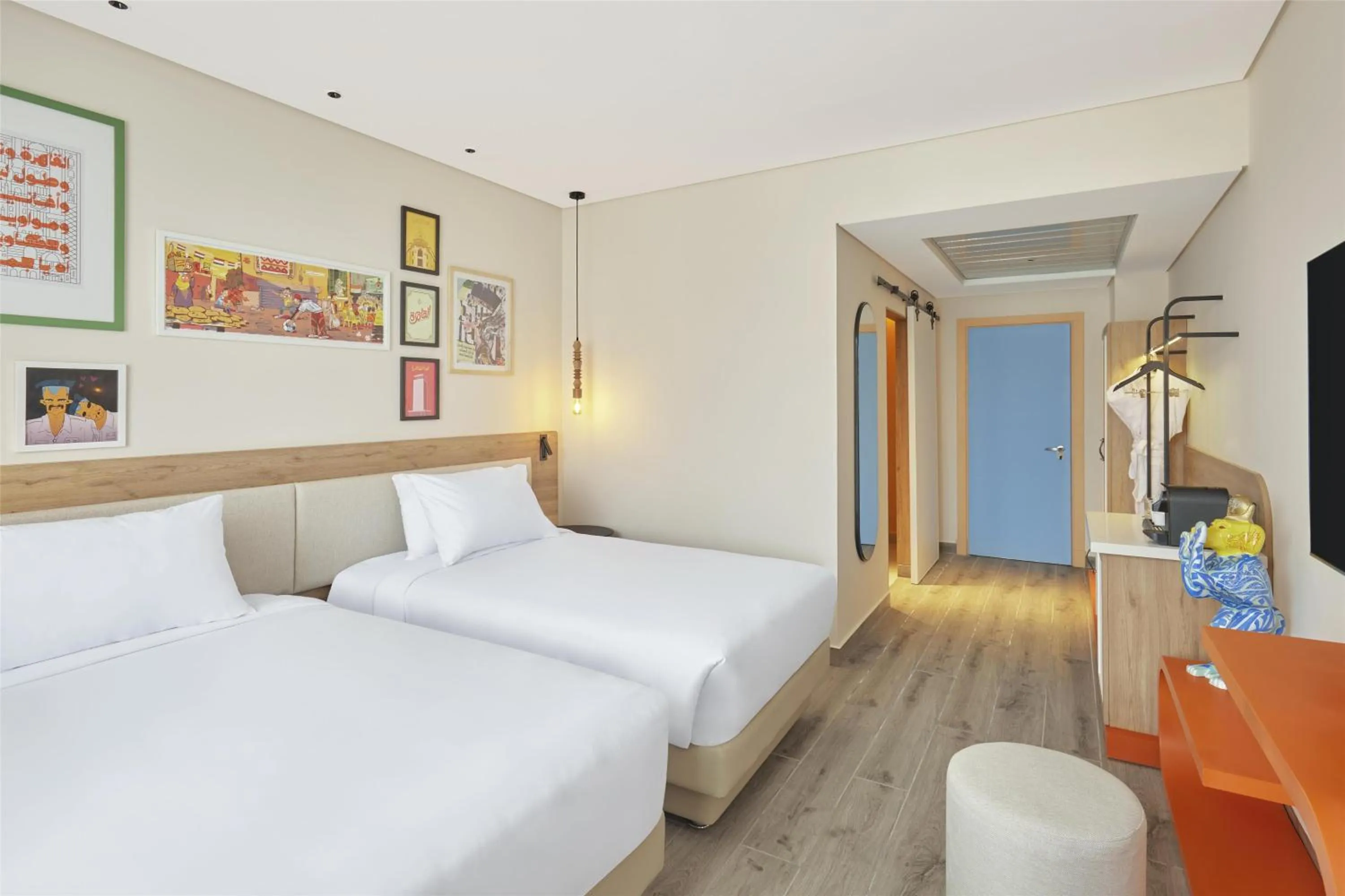 Bed in Hyatt Centric Cairo West