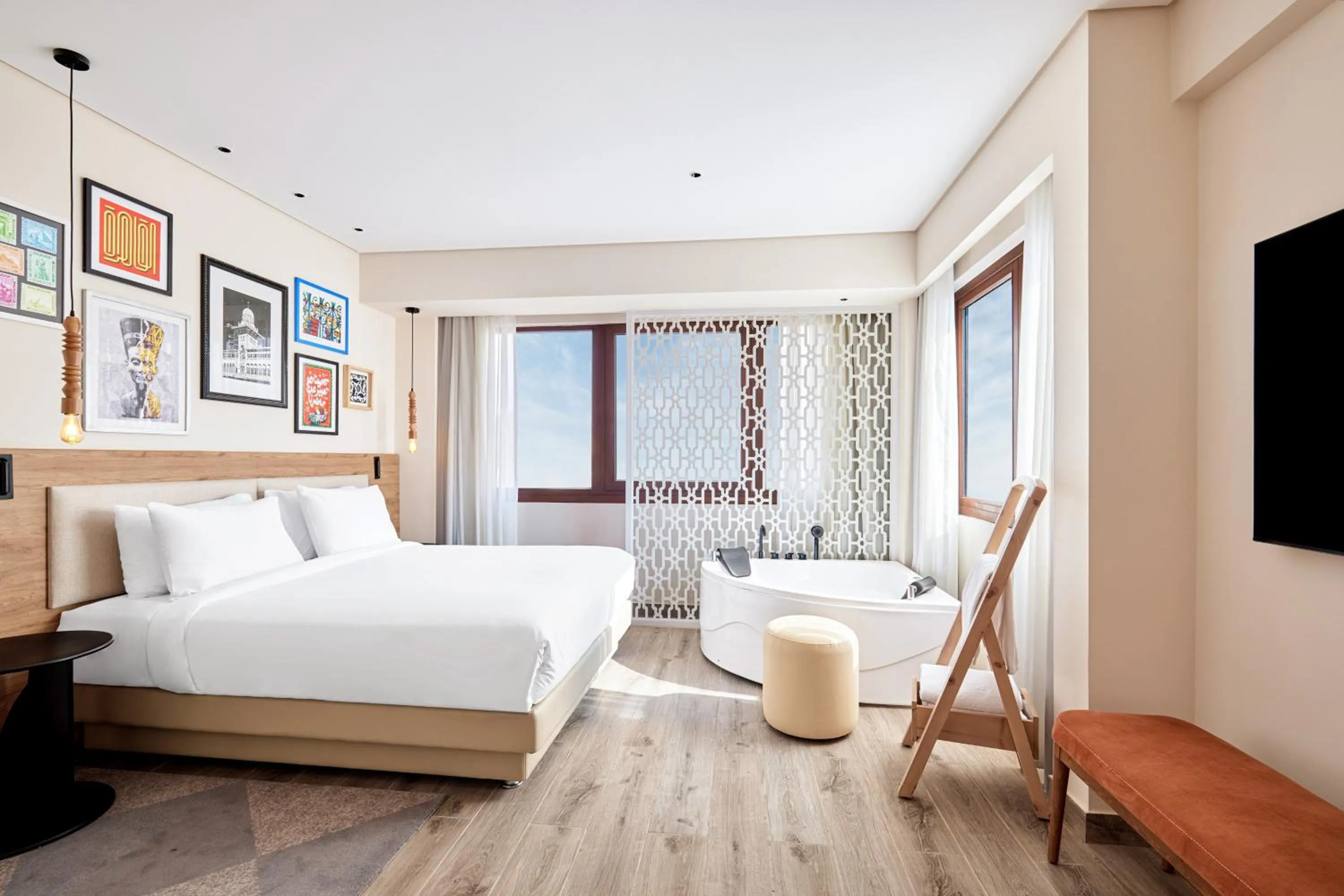 Bedroom, Bed in Hyatt Centric Cairo West