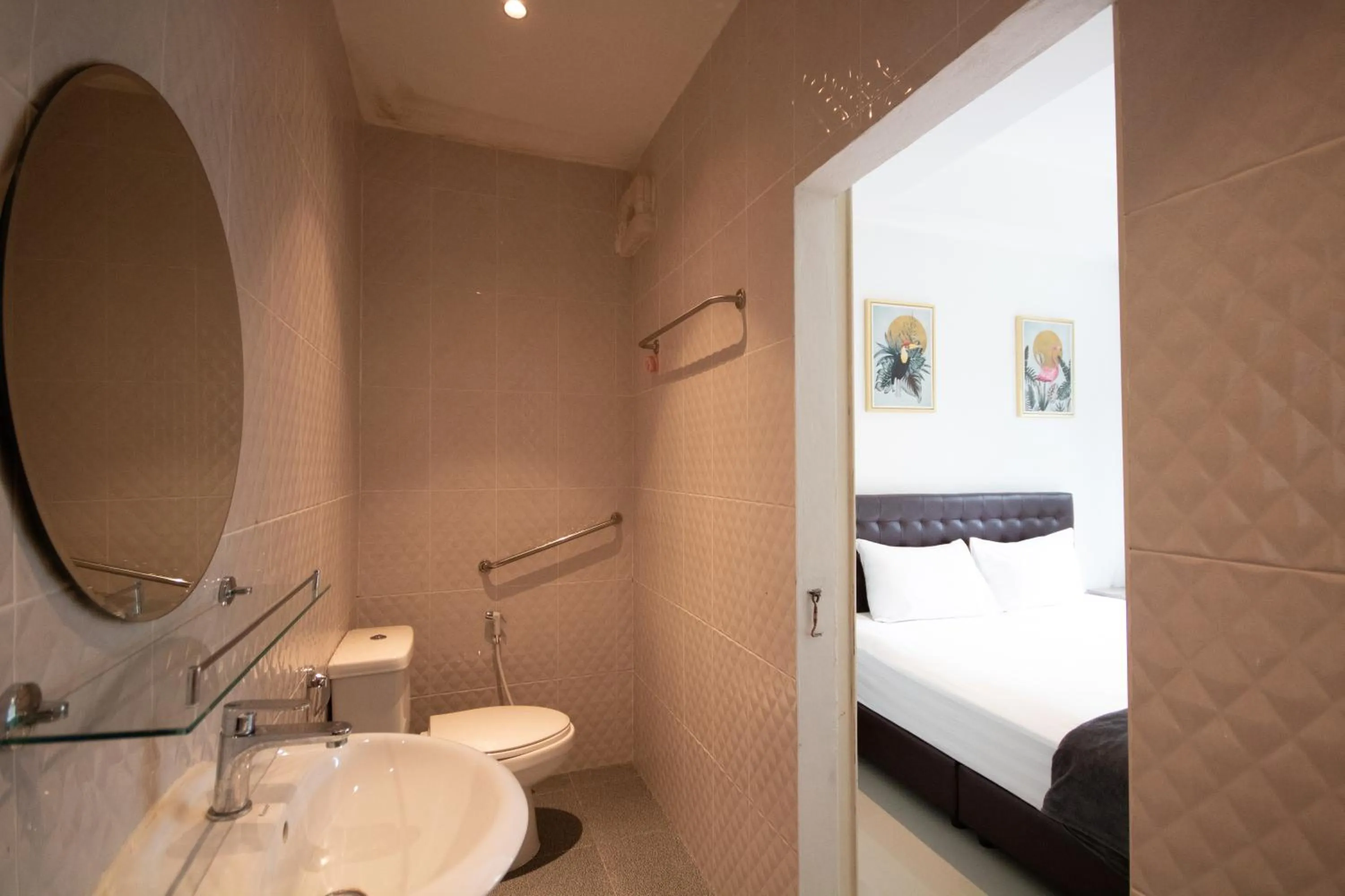 Toilet, Bed in Arttra Villa