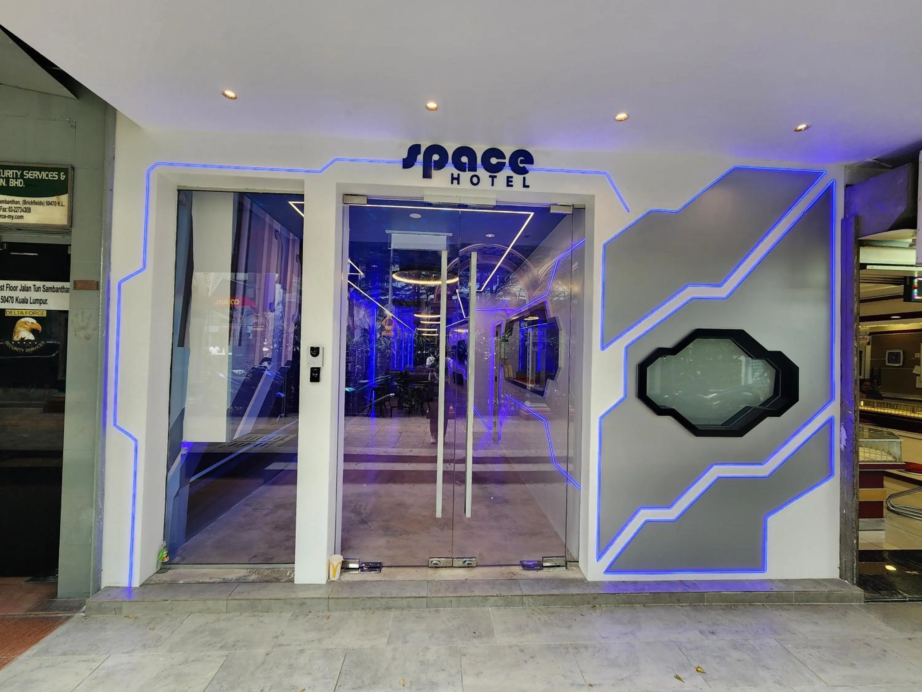Facade/entrance in Space Hotel KL Sentral