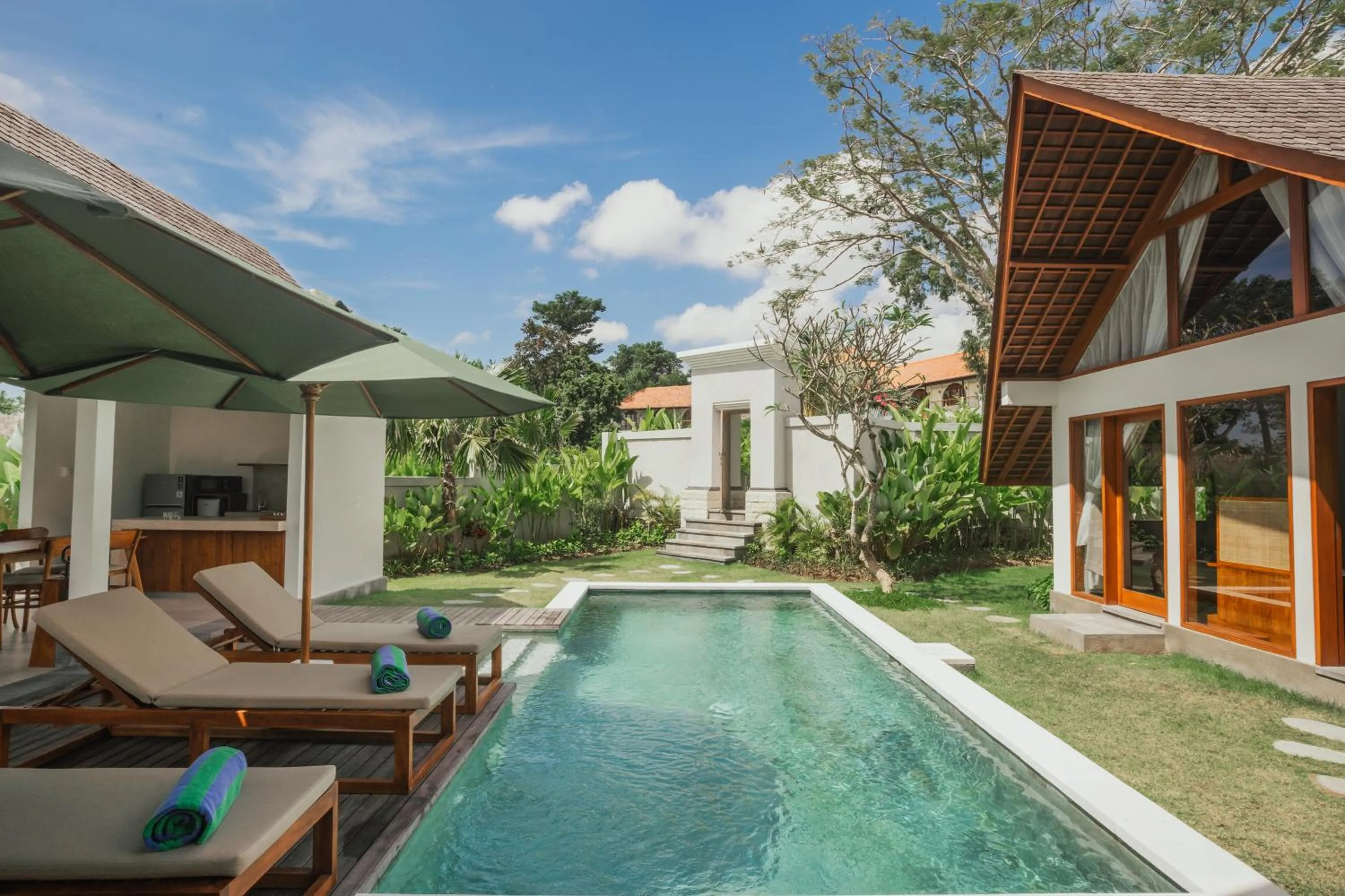 Patio in Arpana Luxury Private Pool Villas