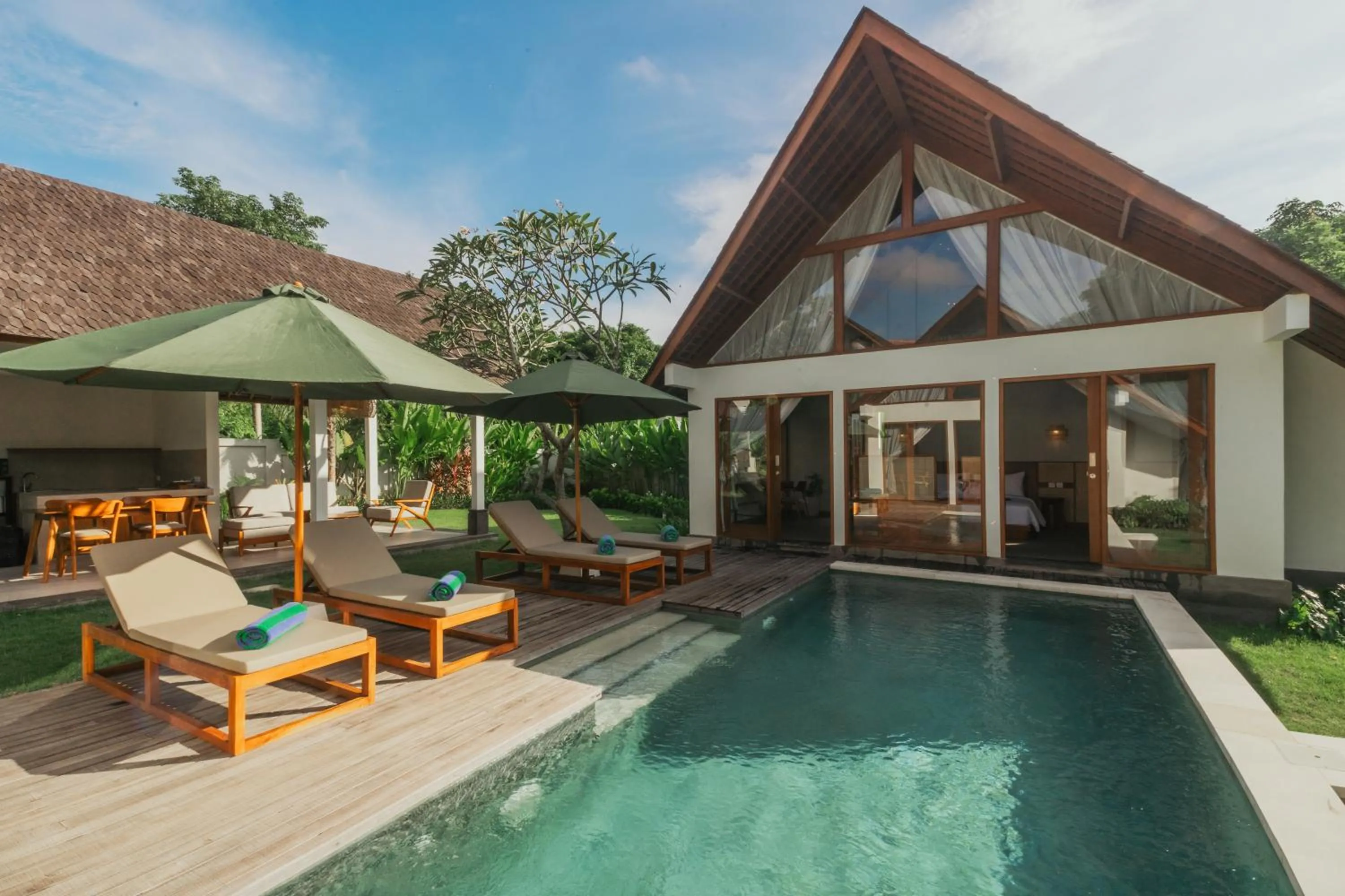 Patio in Arpana Luxury Private Pool Villas