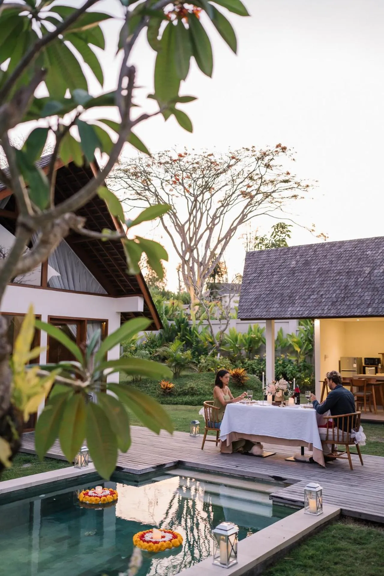 Dinner in Arpana Luxury Private Pool Villas