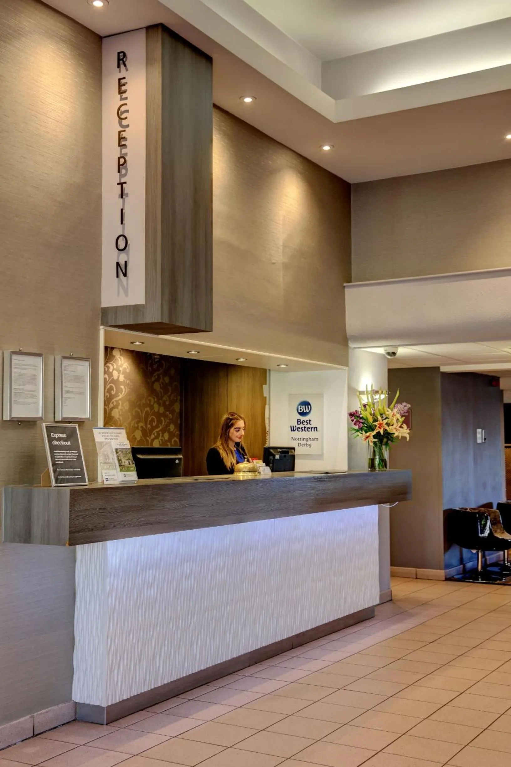 Lobby/Reception in Best Western Nottingham Derby