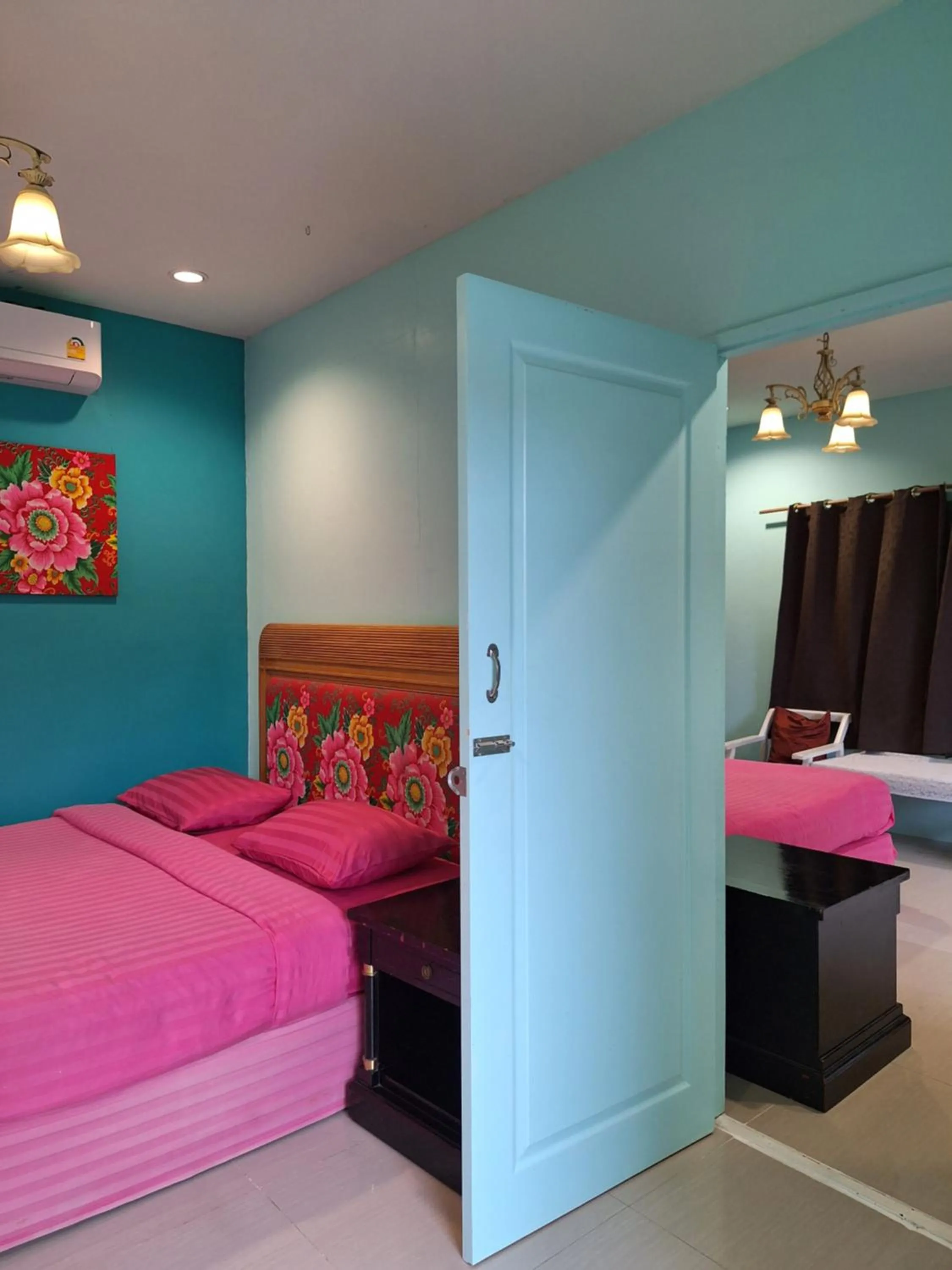Bed in Baanrak amphawa homestay