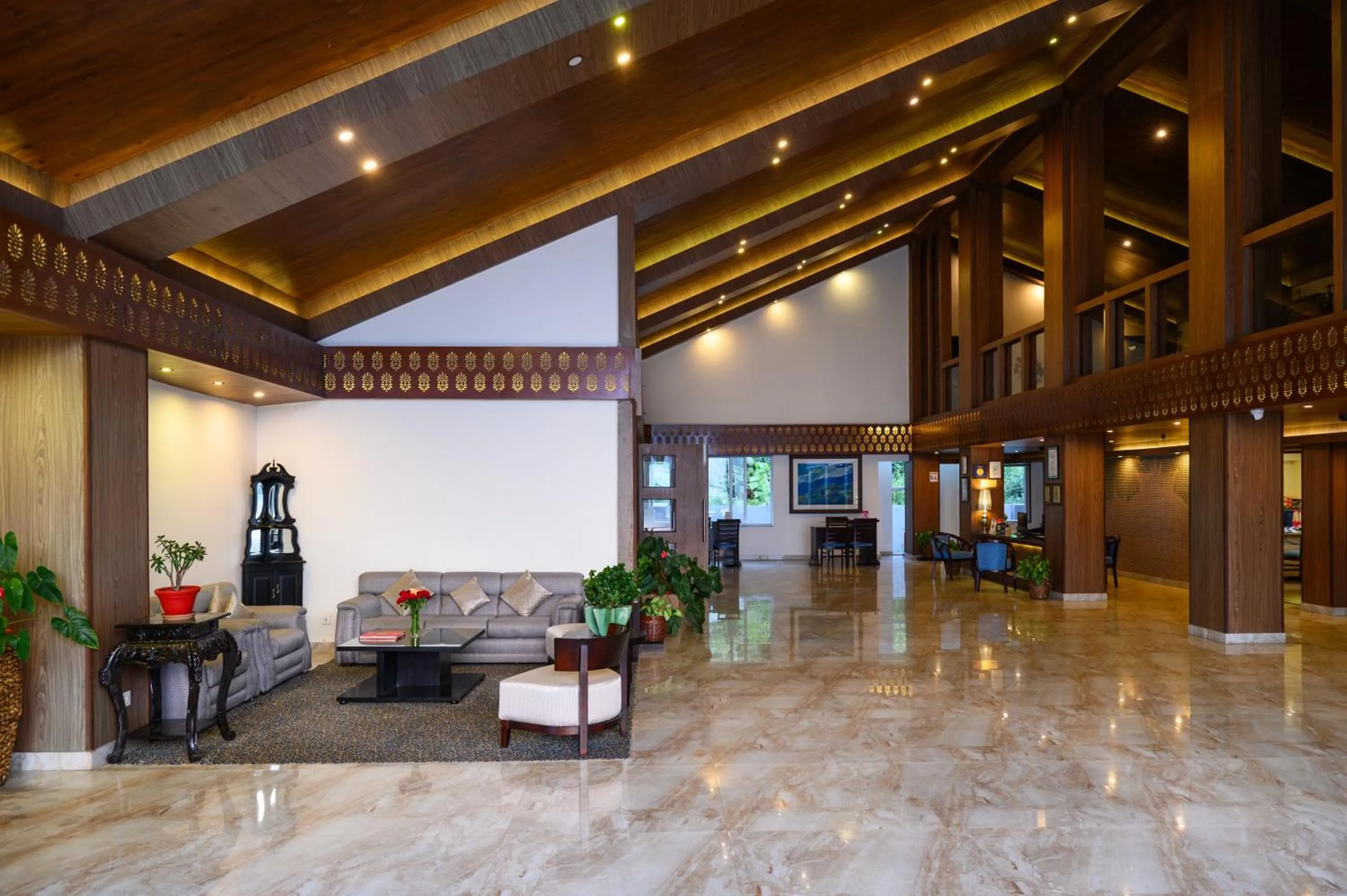 Lobby or reception in Sinclairs Retreat Kalimpong