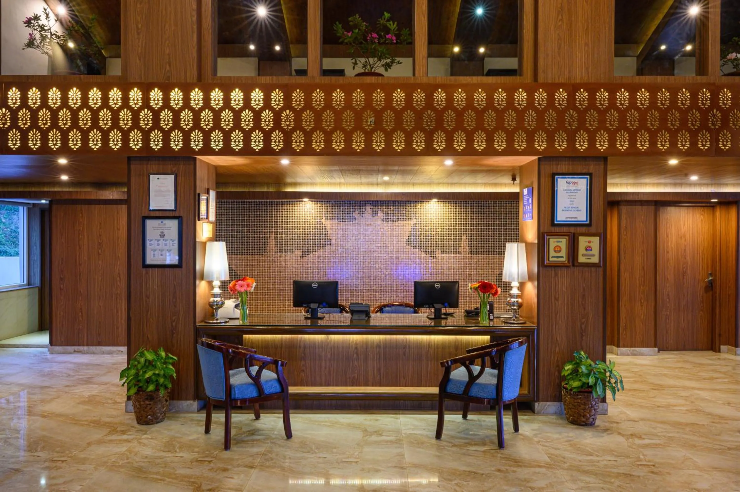 Lobby or reception in Sinclairs Retreat Kalimpong