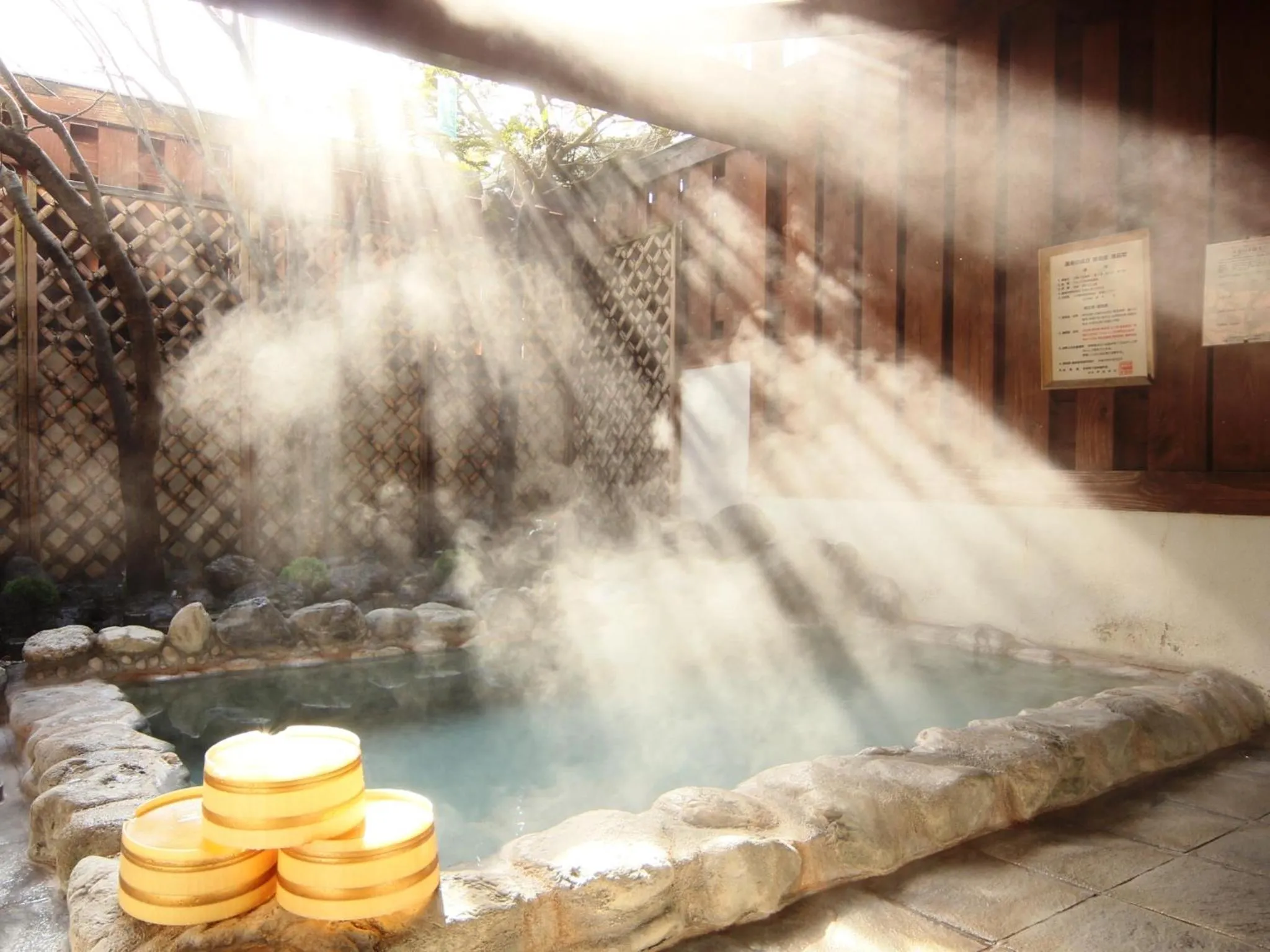 Open Air Bath in Hotel Grace Hakuba