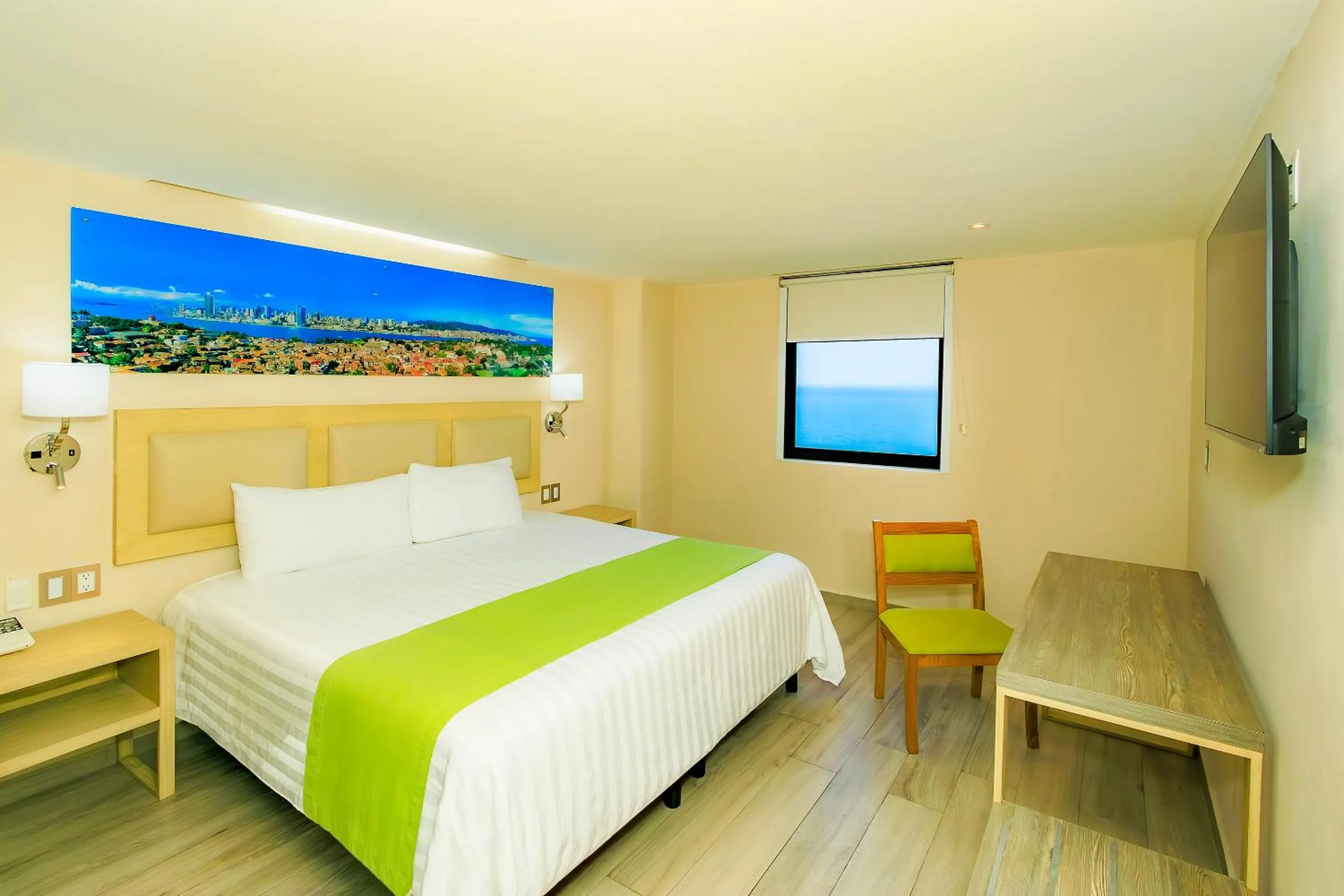 Bedroom, Bed in Collection O Hotel Paris FC, Veracruz