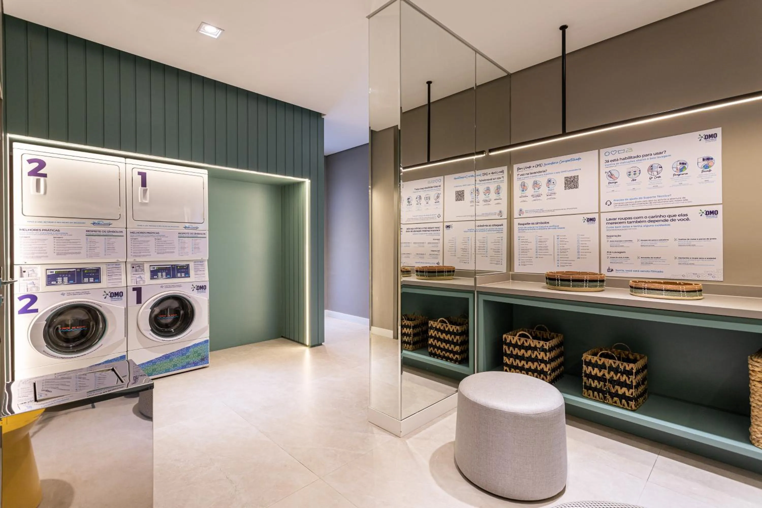 washing machine in For You Paraiso by Viva - Prédio com piscina e academia próximo ao metrô