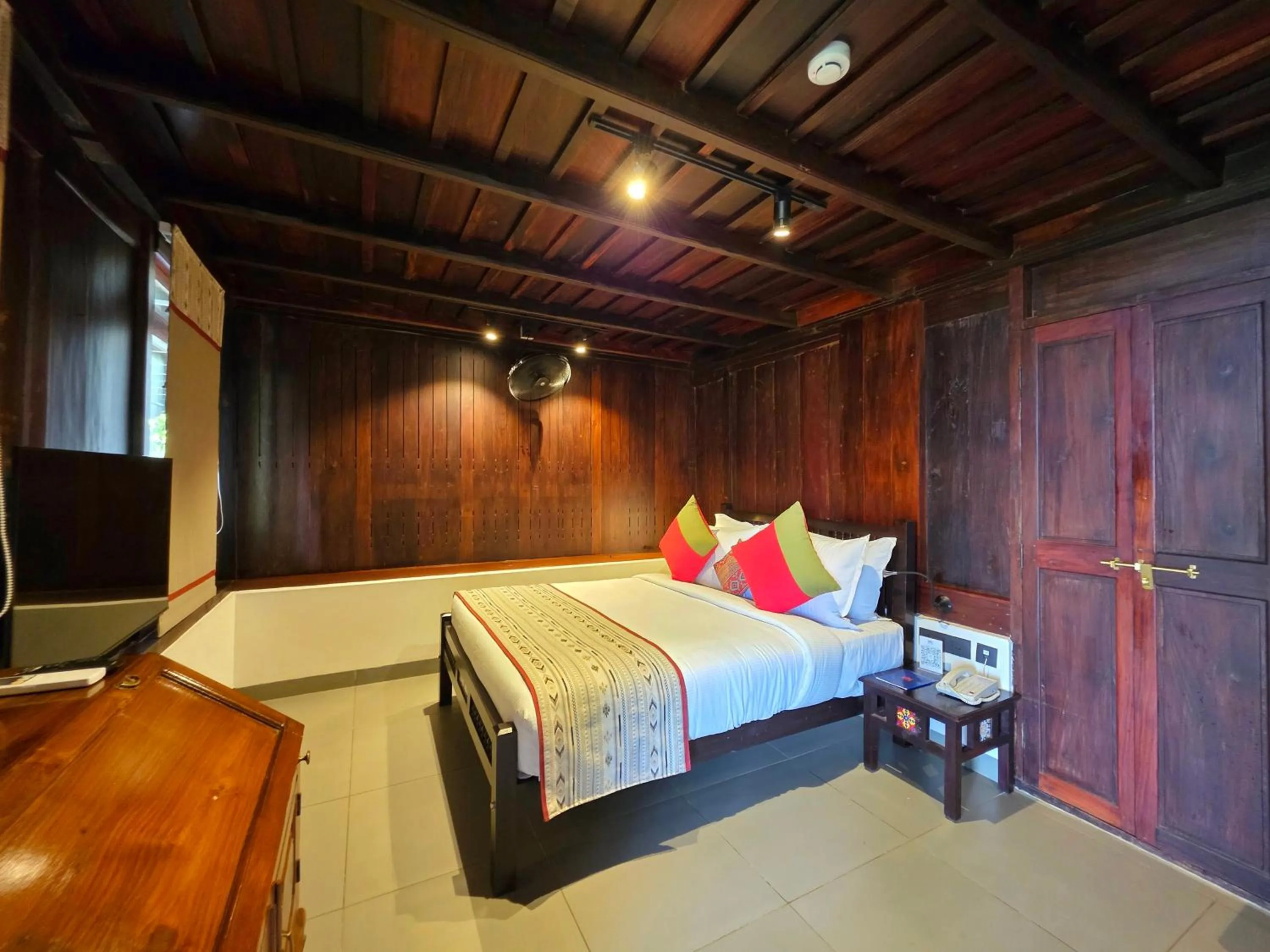 Bed in Vedic Village Retreat Kodungallur