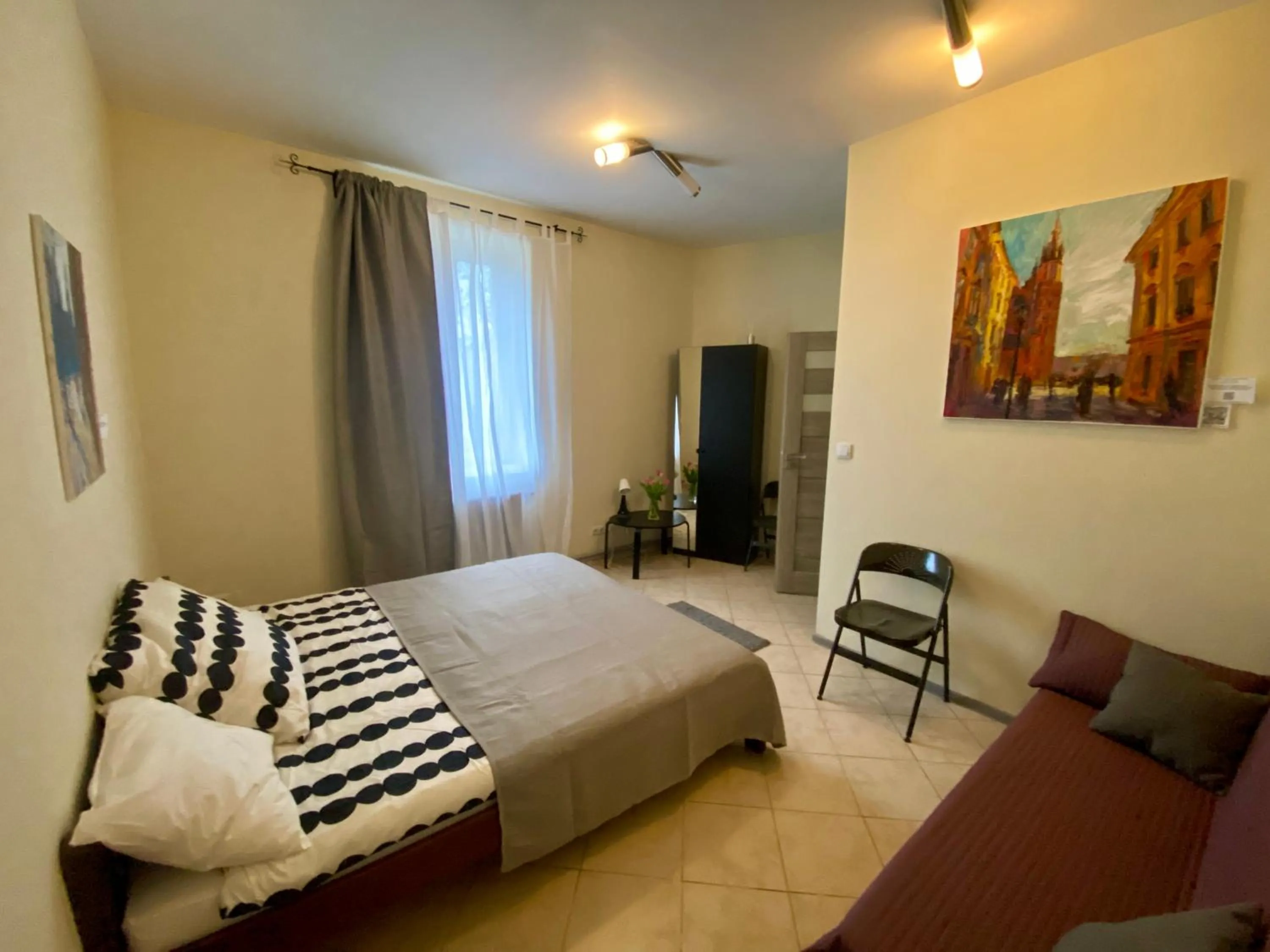 Bedroom, Bed in Art Inn Space