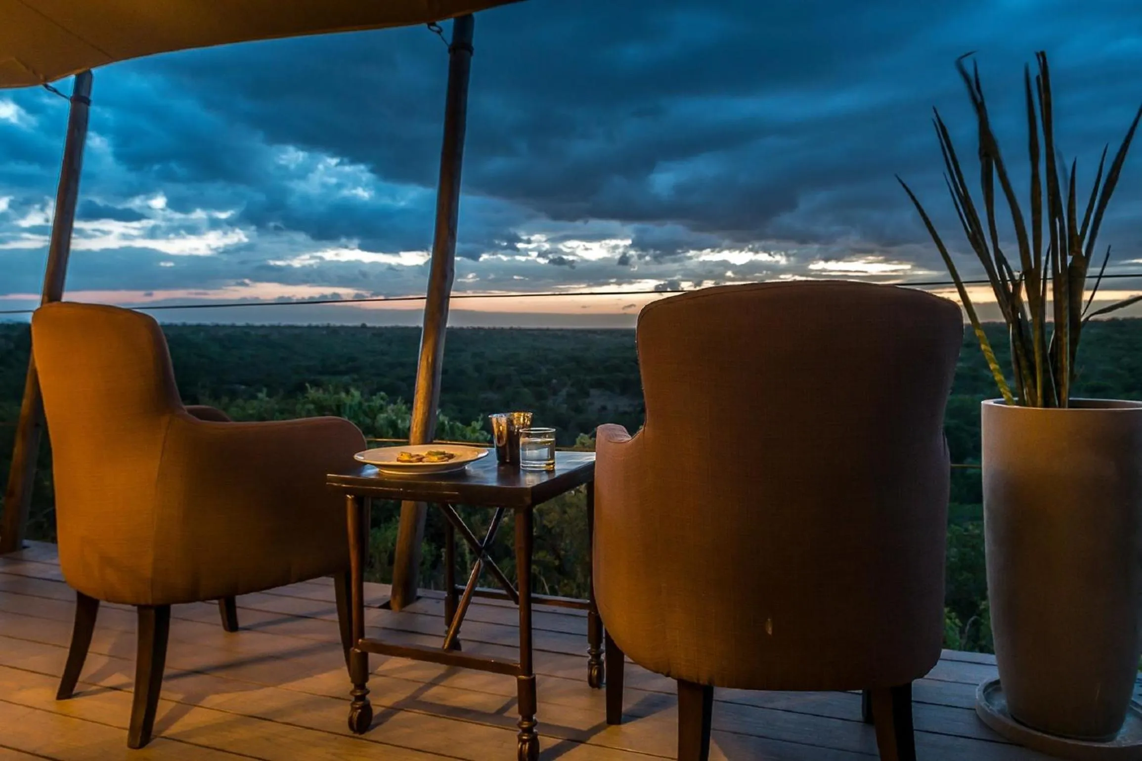 Patio in Mutara Camp- Nanyuki