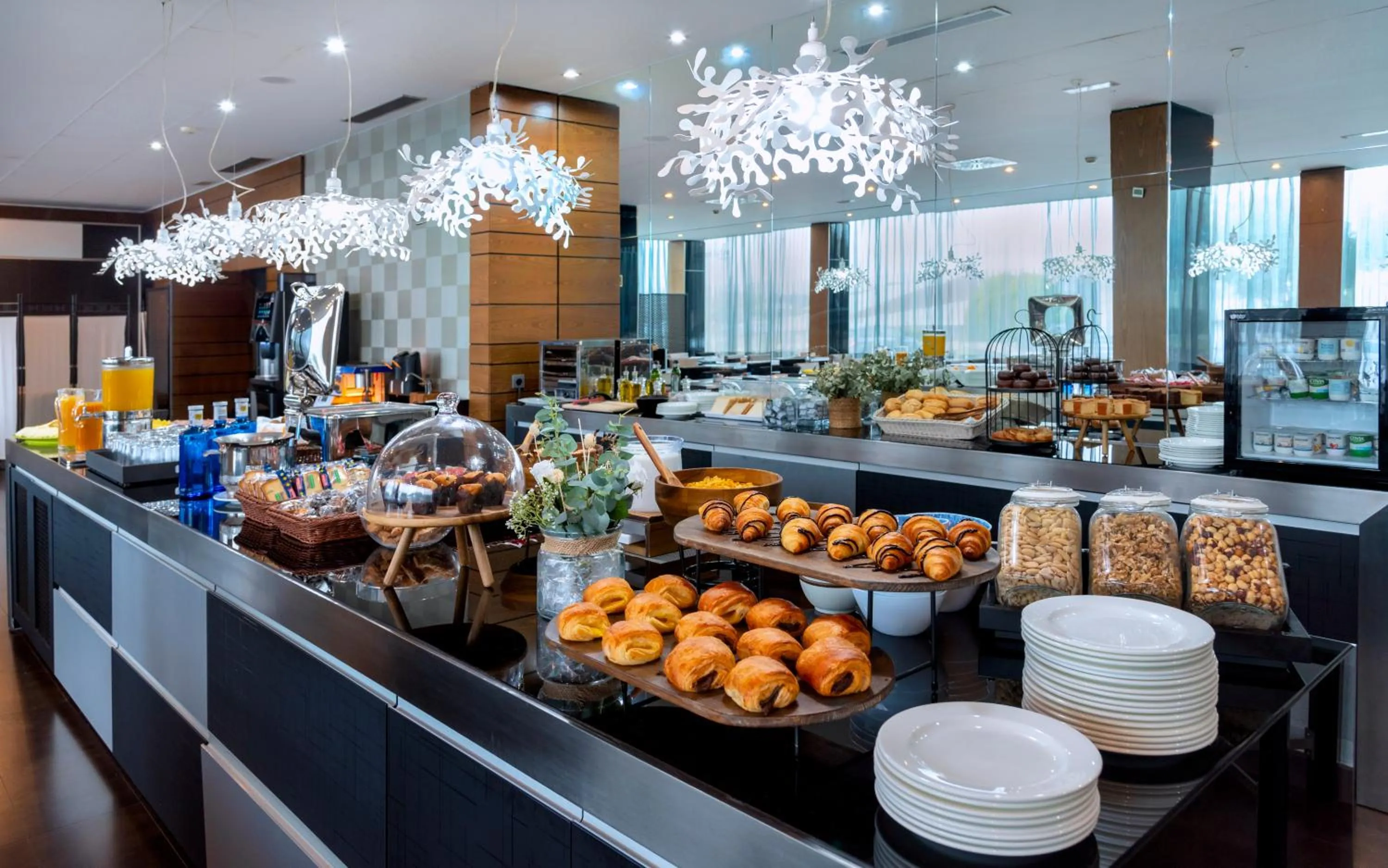 Buffet breakfast in Hotel Ciudad de Móstoles