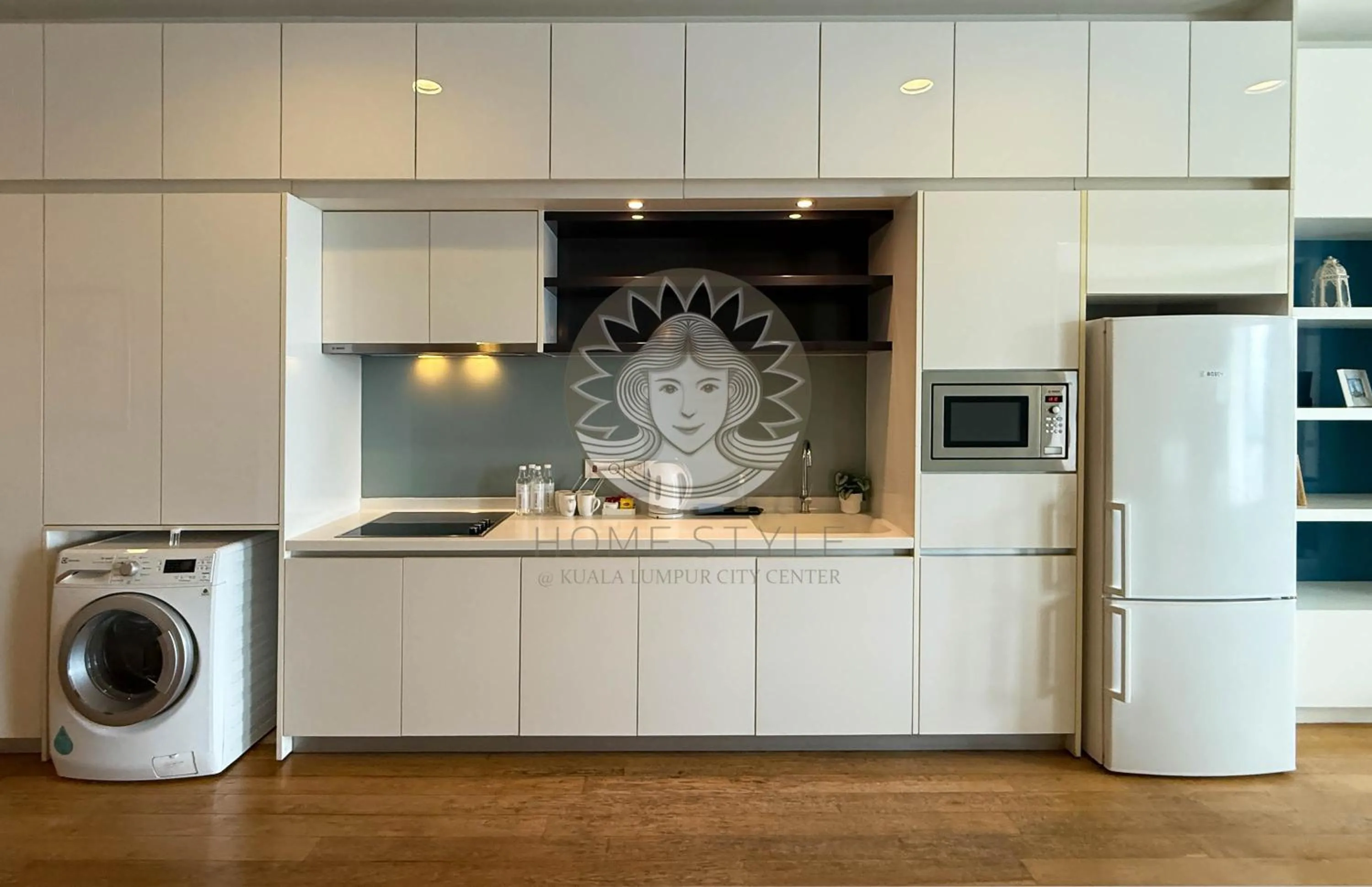 Kitchen or kitchenette in HOME STYLE at Platinum Suites KLCC Twin Towers