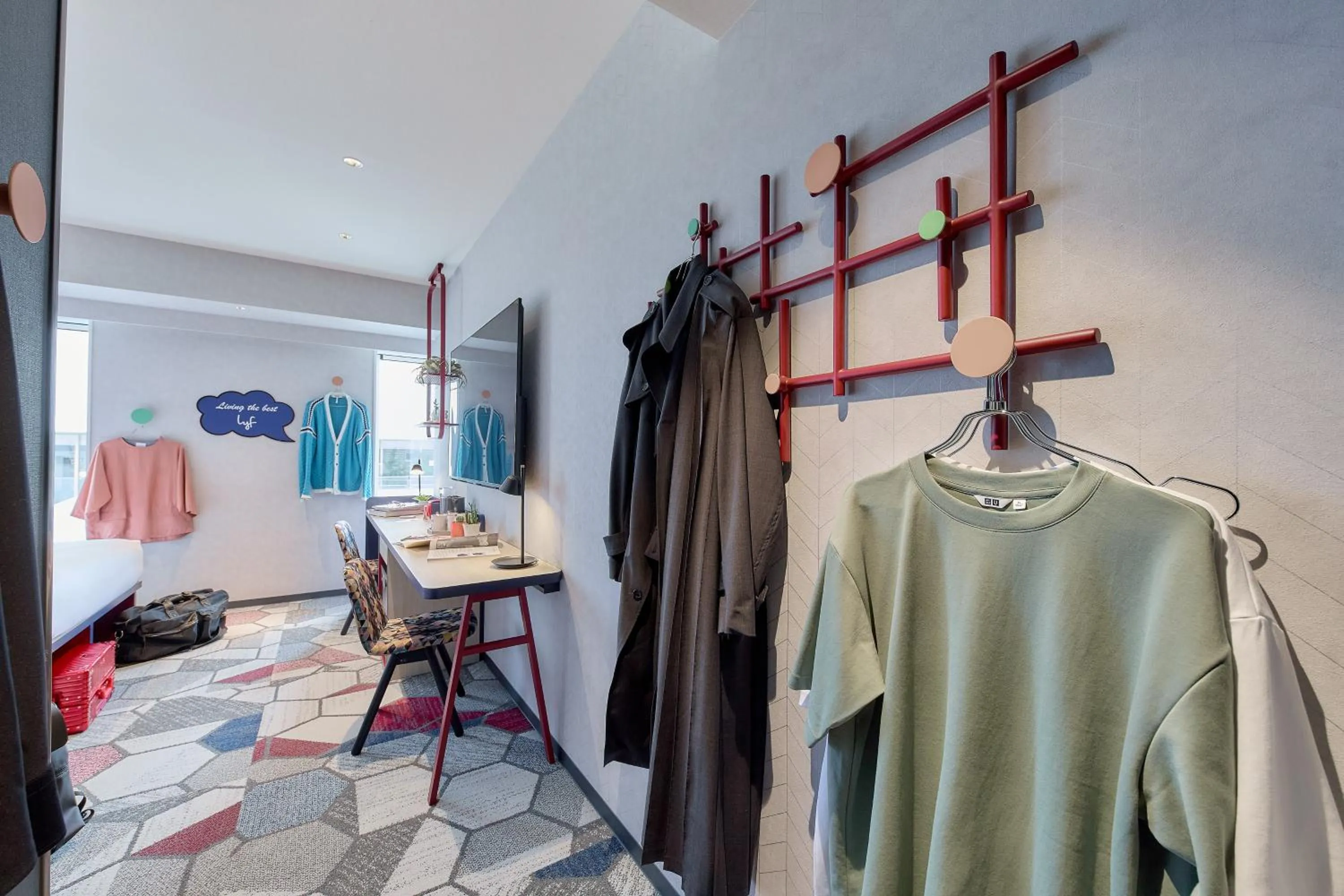 Photo of the whole room in lyf Shibuya Tokyo