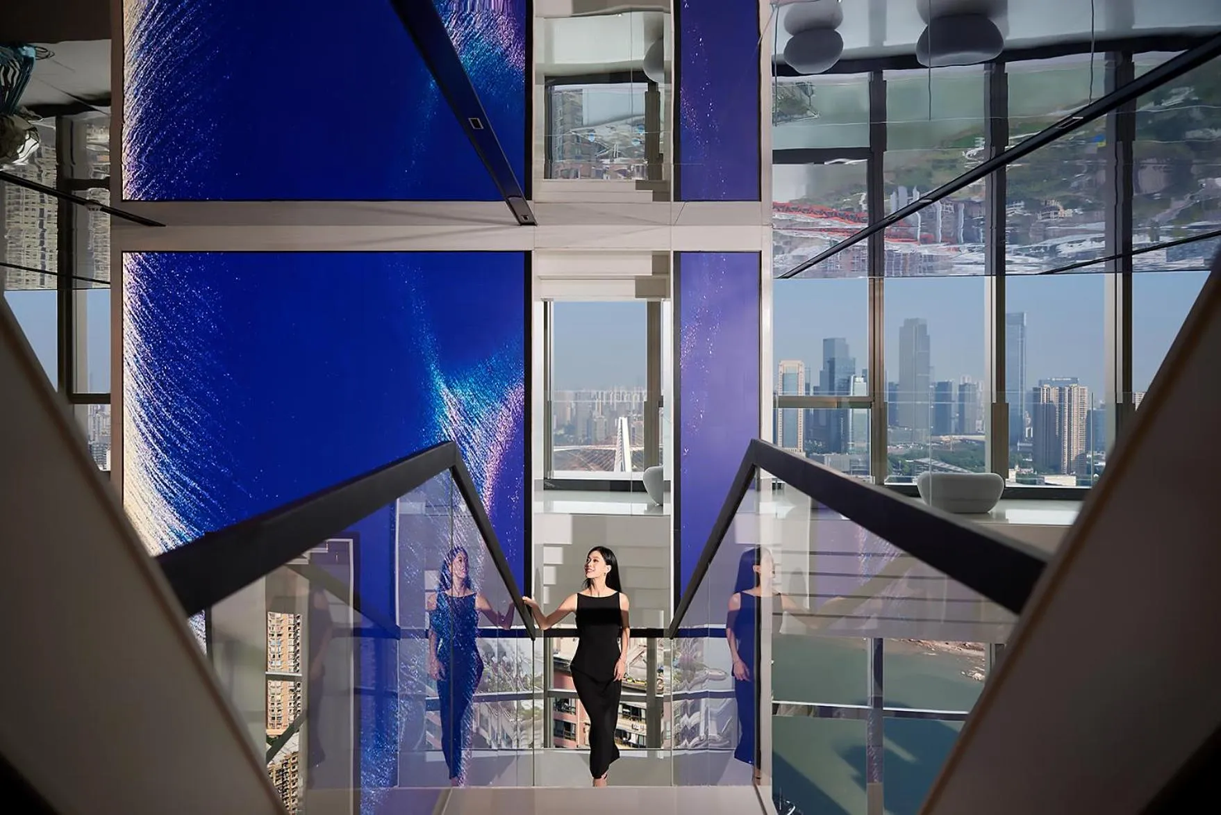 Lobby or reception in ISEYA Panoramic Hotel Chongqing Jiefangbei Raffles Plaza