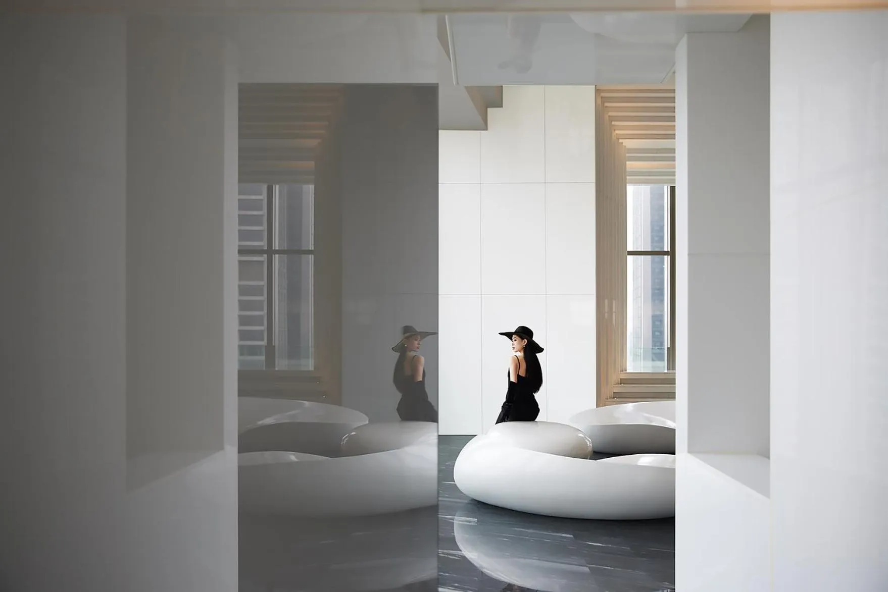 Lobby or reception, Bed in ISEYA Panoramic Hotel Chongqing Jiefangbei Raffles Plaza