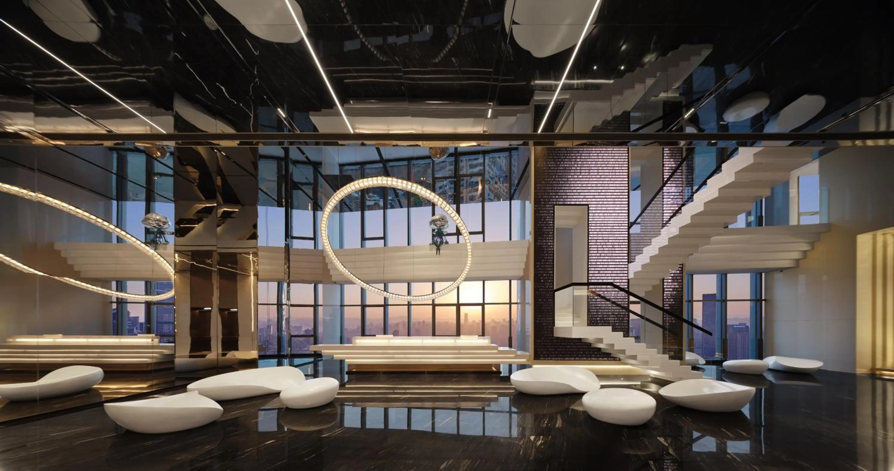 Lobby or reception in ISEYA Panoramic Hotel Chongqing Jiefangbei Raffles Plaza