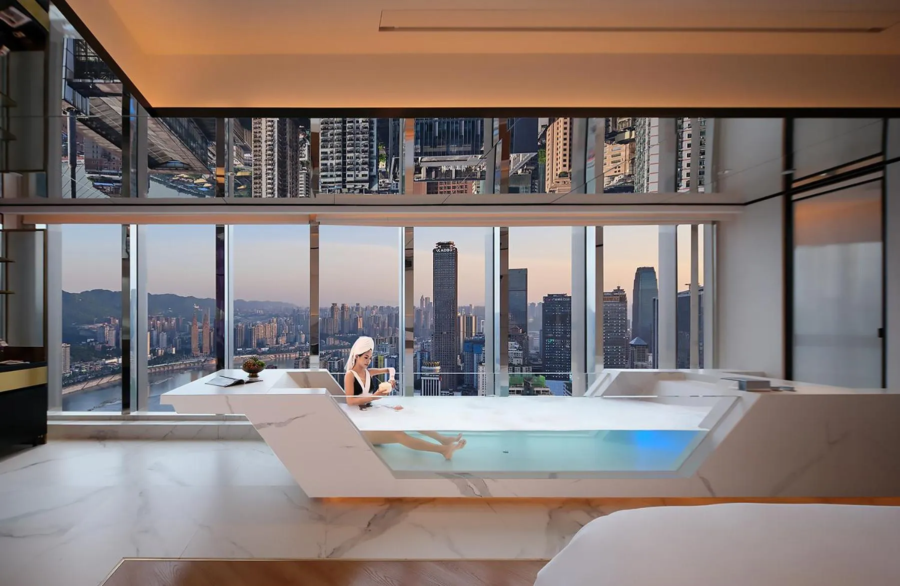 Hot Tub in ISEYA Panoramic Hotel Chongqing Jiefangbei Raffles Plaza