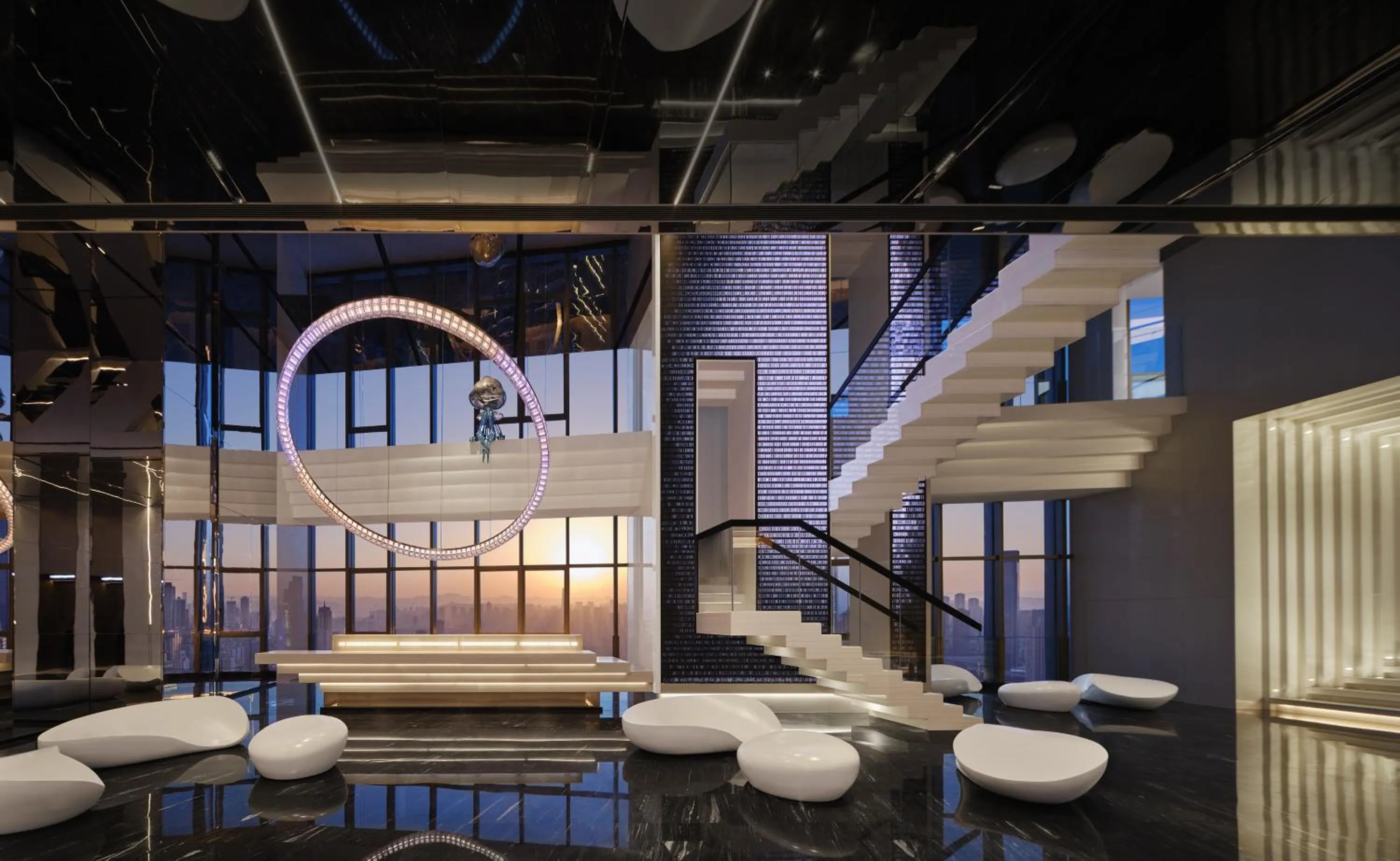 Lobby or reception in ISEYA Panoramic Hotel Chongqing Jiefangbei Raffles Plaza