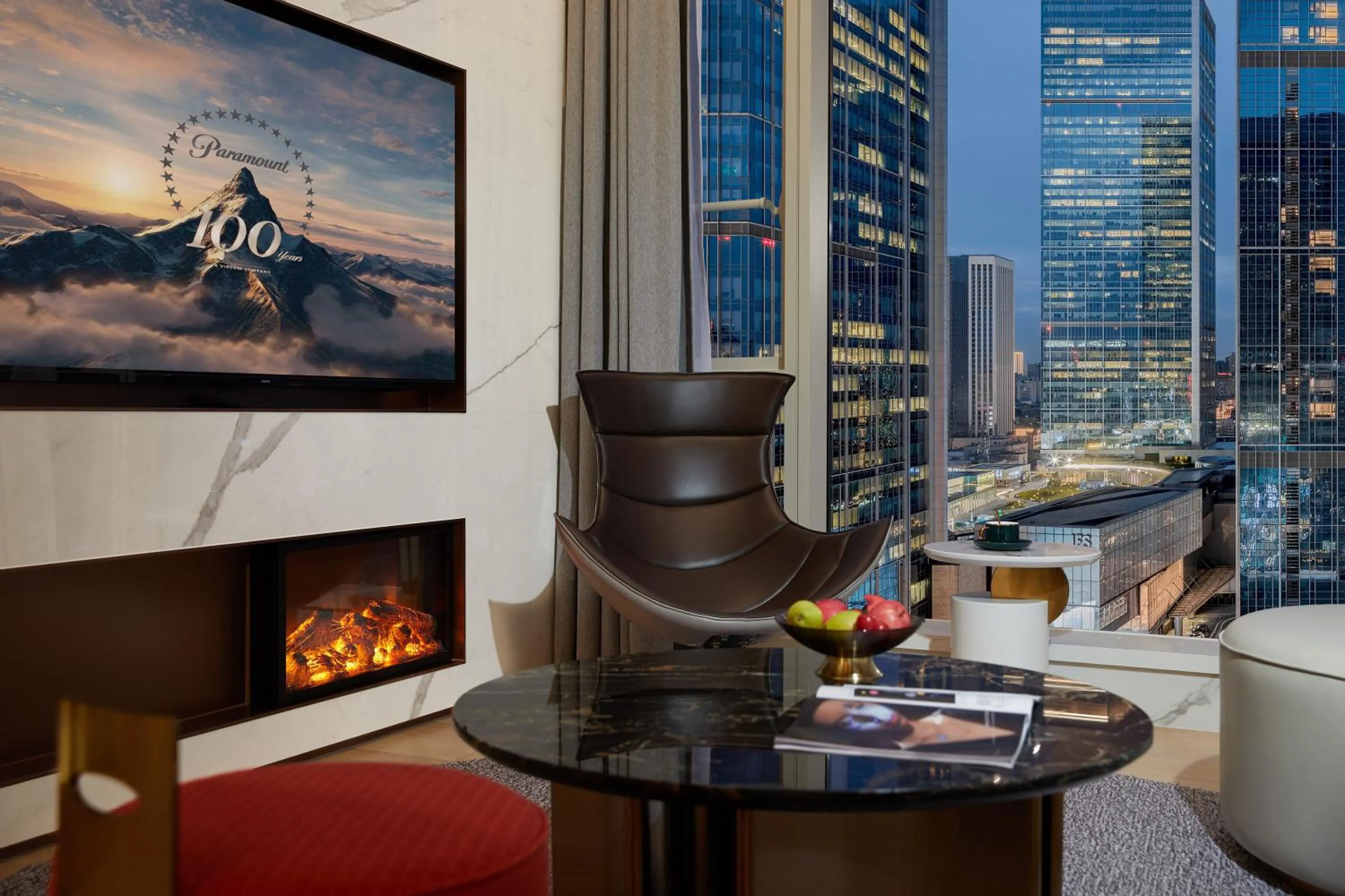 Living room in ISEYA Serviced Apart-ment Chengdu Taikoo Li Flagship