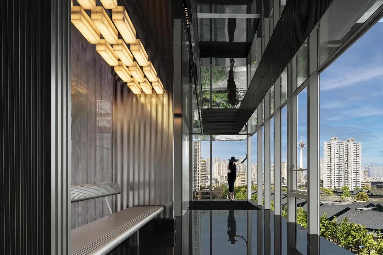 Lobby or reception in ISEYA Serviced Apart-ment Chengdu Taikoo Li Flagship