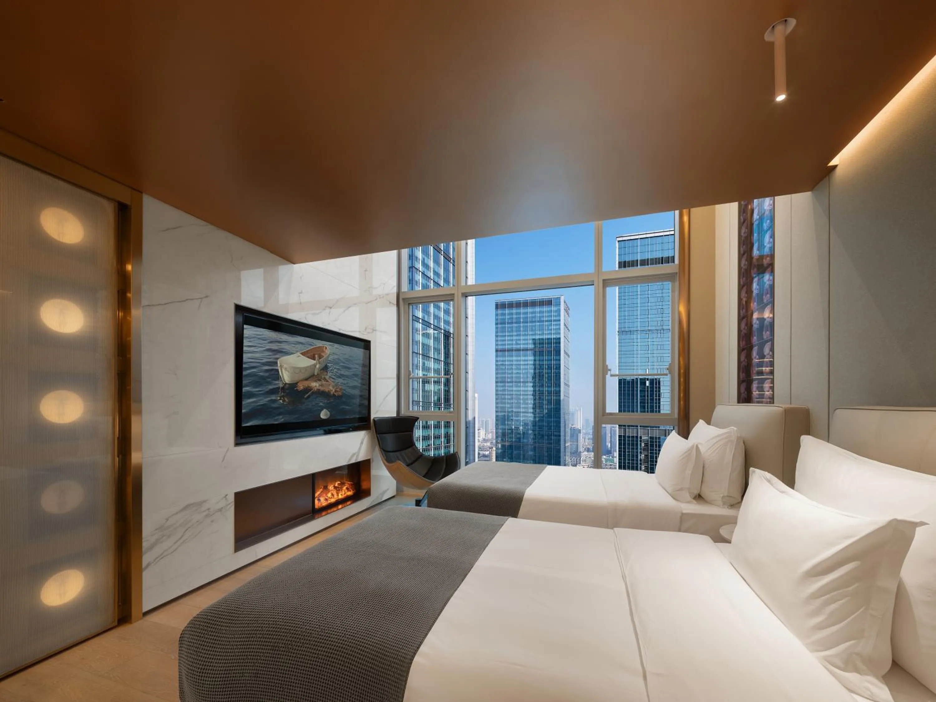 Bed in ISEYA Serviced Apart-ment Chengdu Taikoo Li Flagship