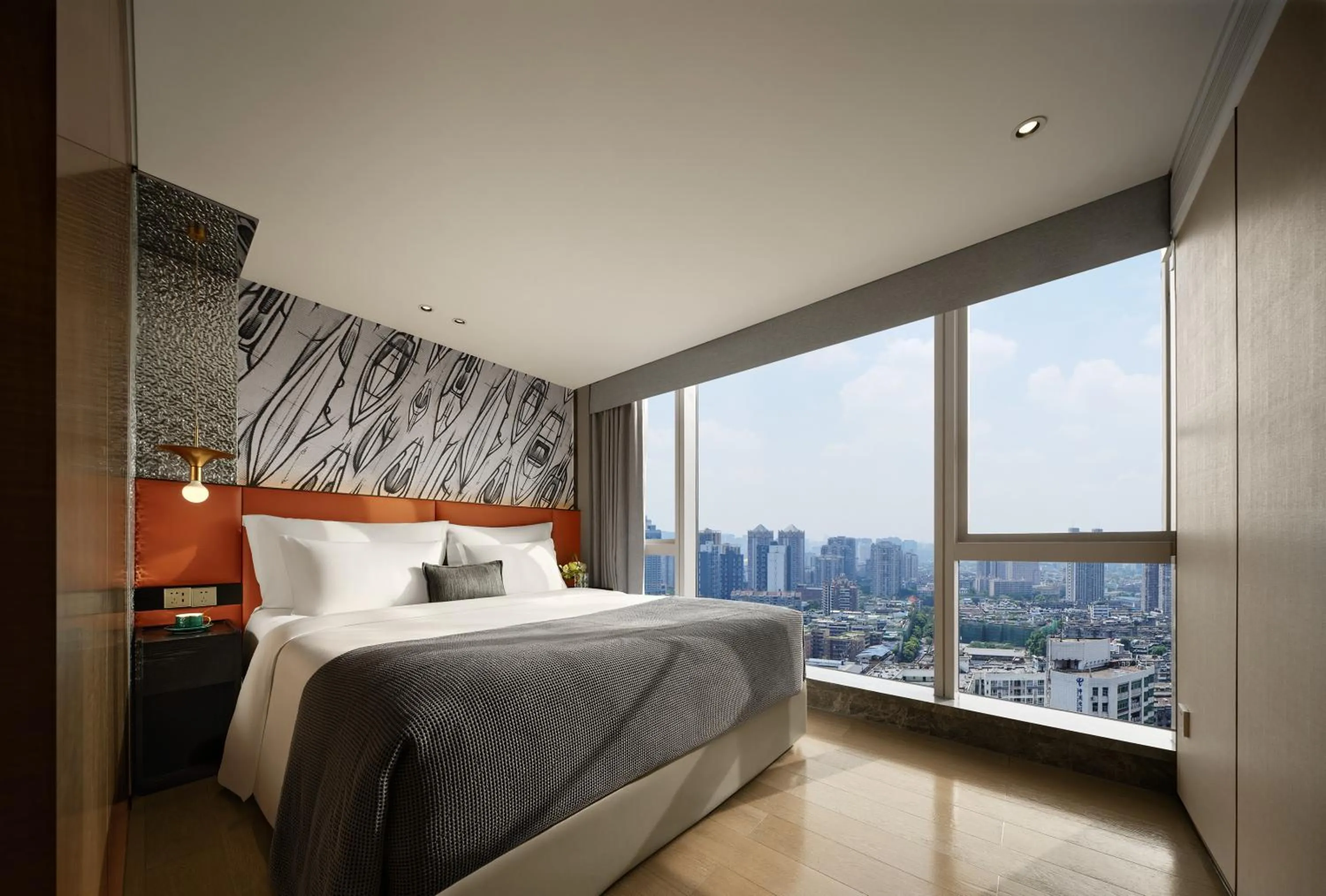Bedroom, Bed in ISEYA Serviced Apart-ment Chengdu Taikoo Li Flagship